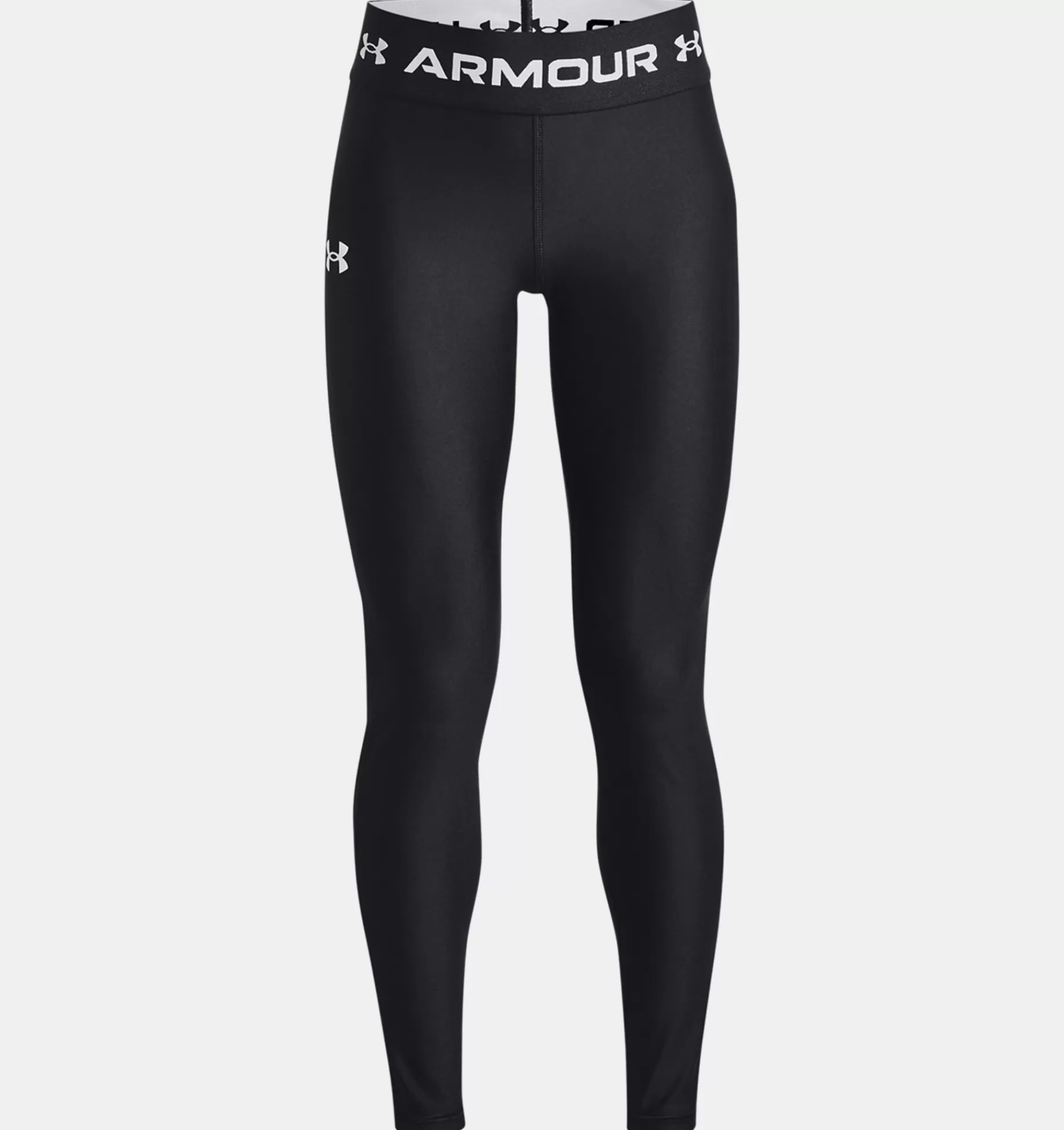 Sale Under Armour Leggings Heatgear® Da Ragazza Black / White - 001