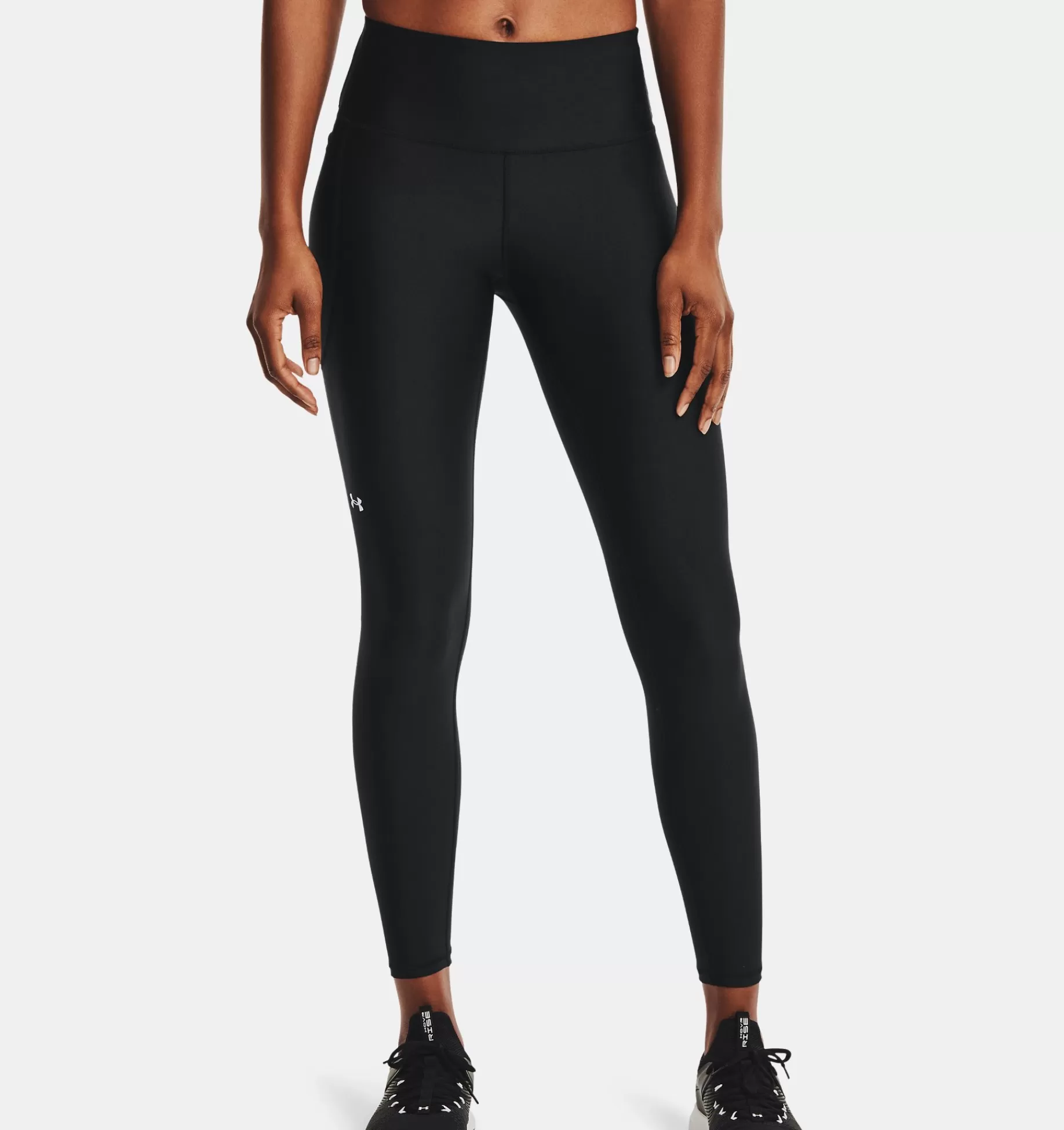 Flash Sale Under Armour Leggings Heatgear® No-Slip Waistband Full-Length Da Donna Black / White - 001