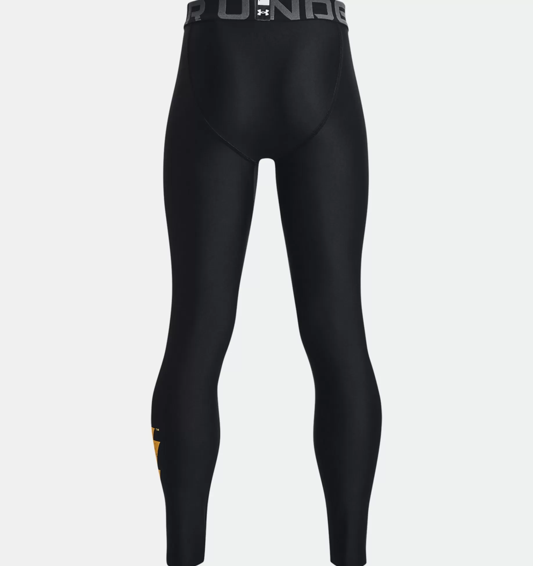 Fashion Under Armour Leggings Project Rock Heatgear® Black Adam Da Ragazzo Black / White - 001