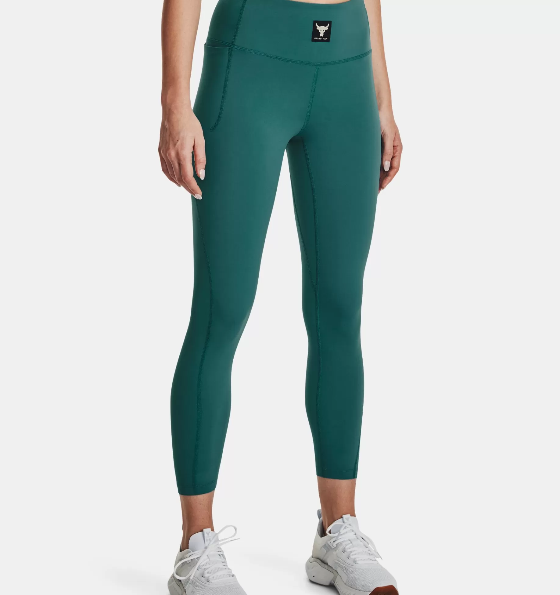 Best Under Armour Leggings Project Rock Meridian Ankle Da Donna Coastal Teal / Black - 722