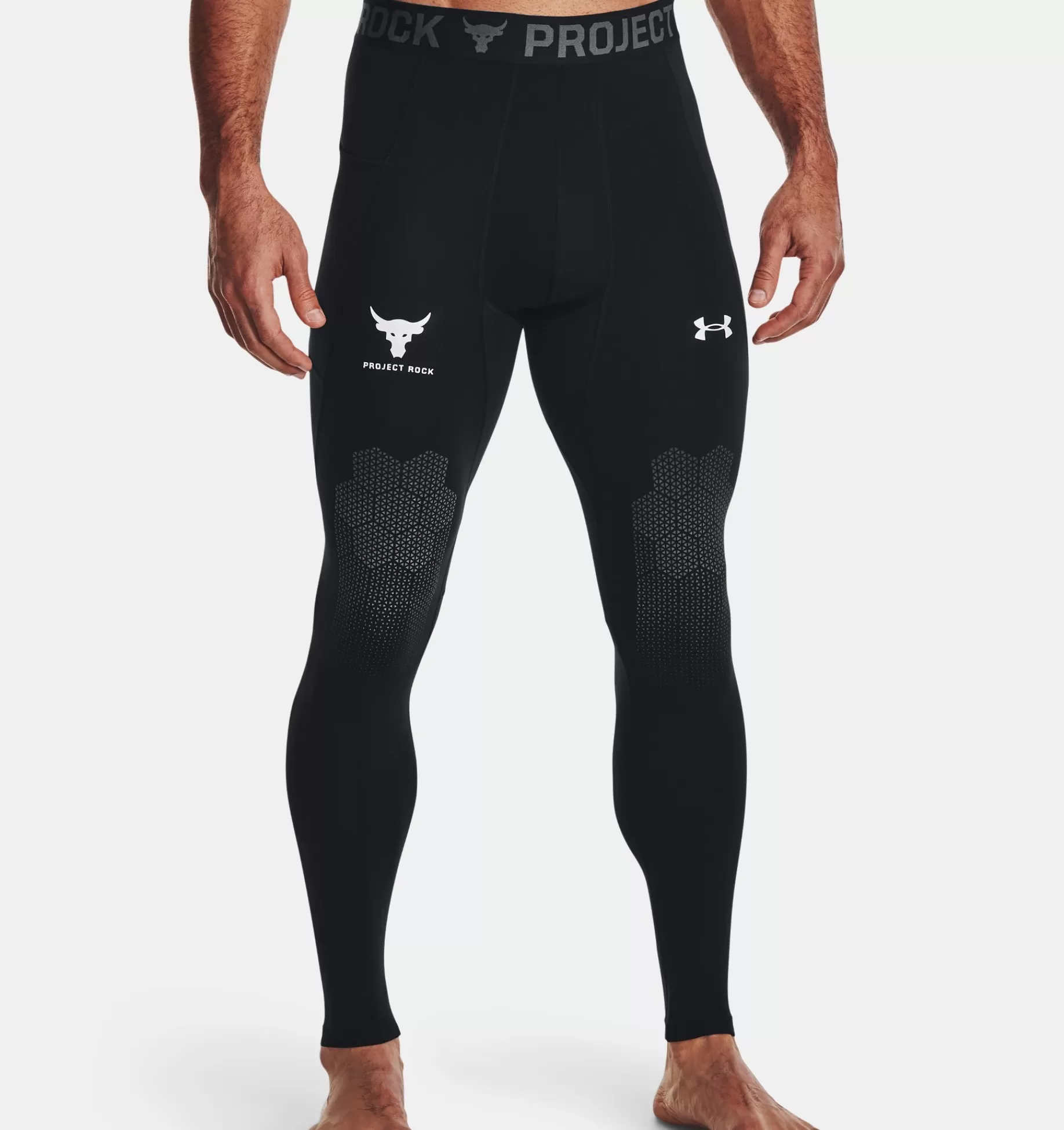 Best Under Armour Leggings Project Rock Turfgear Armourprint Da Uomo Black / White - 001