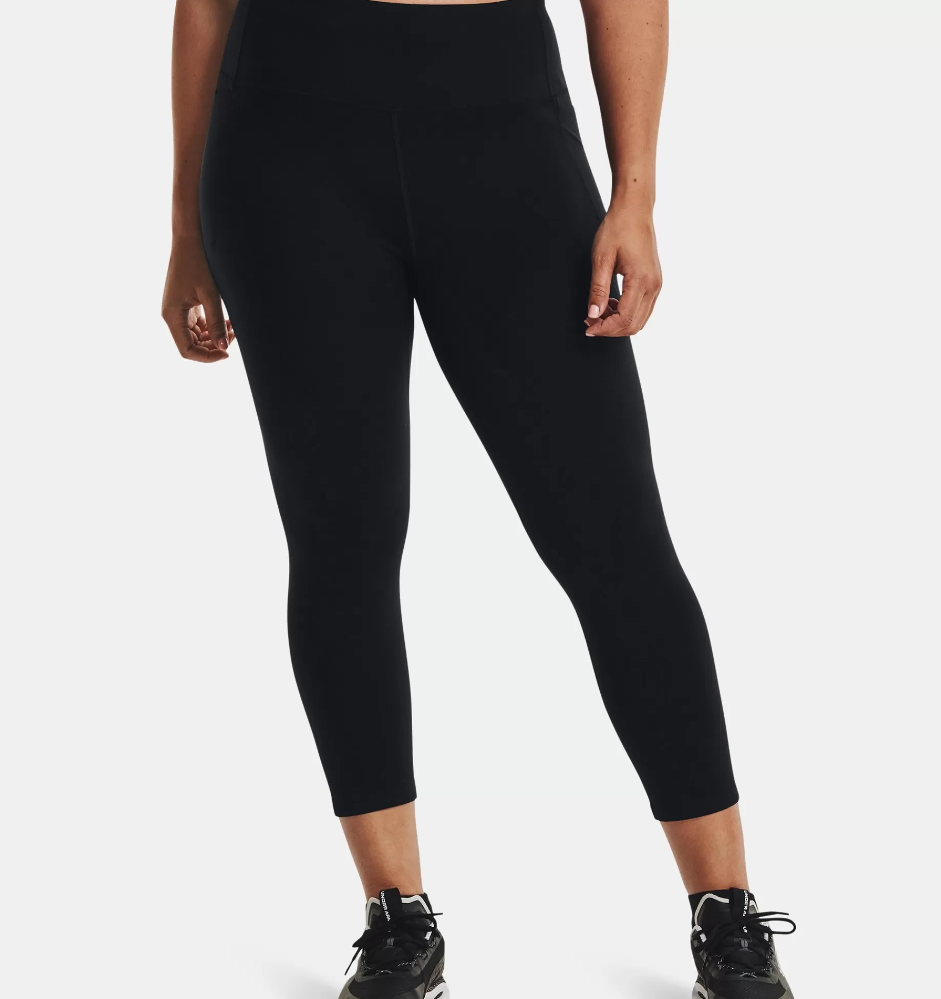 Shop Under Armour Leggings Ua Meridian Ankle Da Donna Black / Metallic Silver - 001