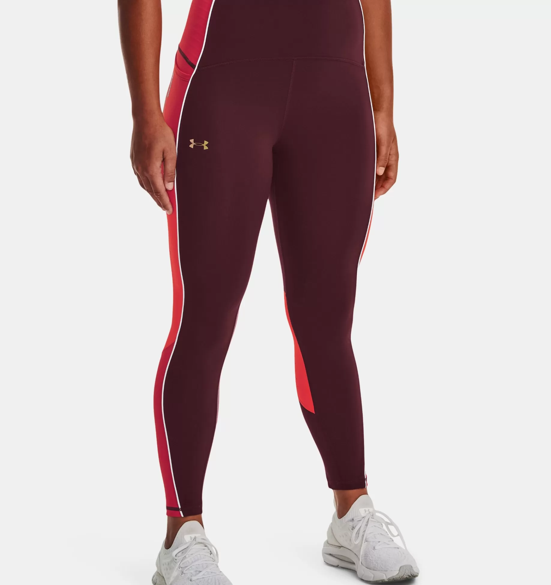 Flash Sale Under Armour Leggings Ua Rush™ Ankle Da Donna Chestnut Red / Radio Red - 690