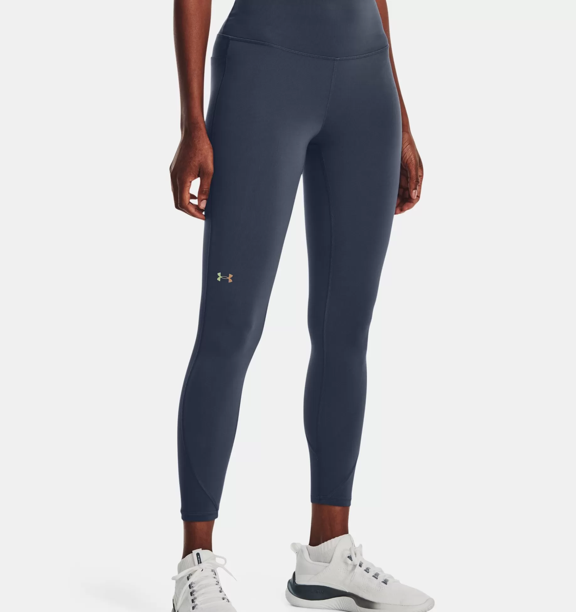 Best Sale Under Armour Leggings Ua Rush™ Ankle Da Donna Downpour Gray / Iridescent - 044