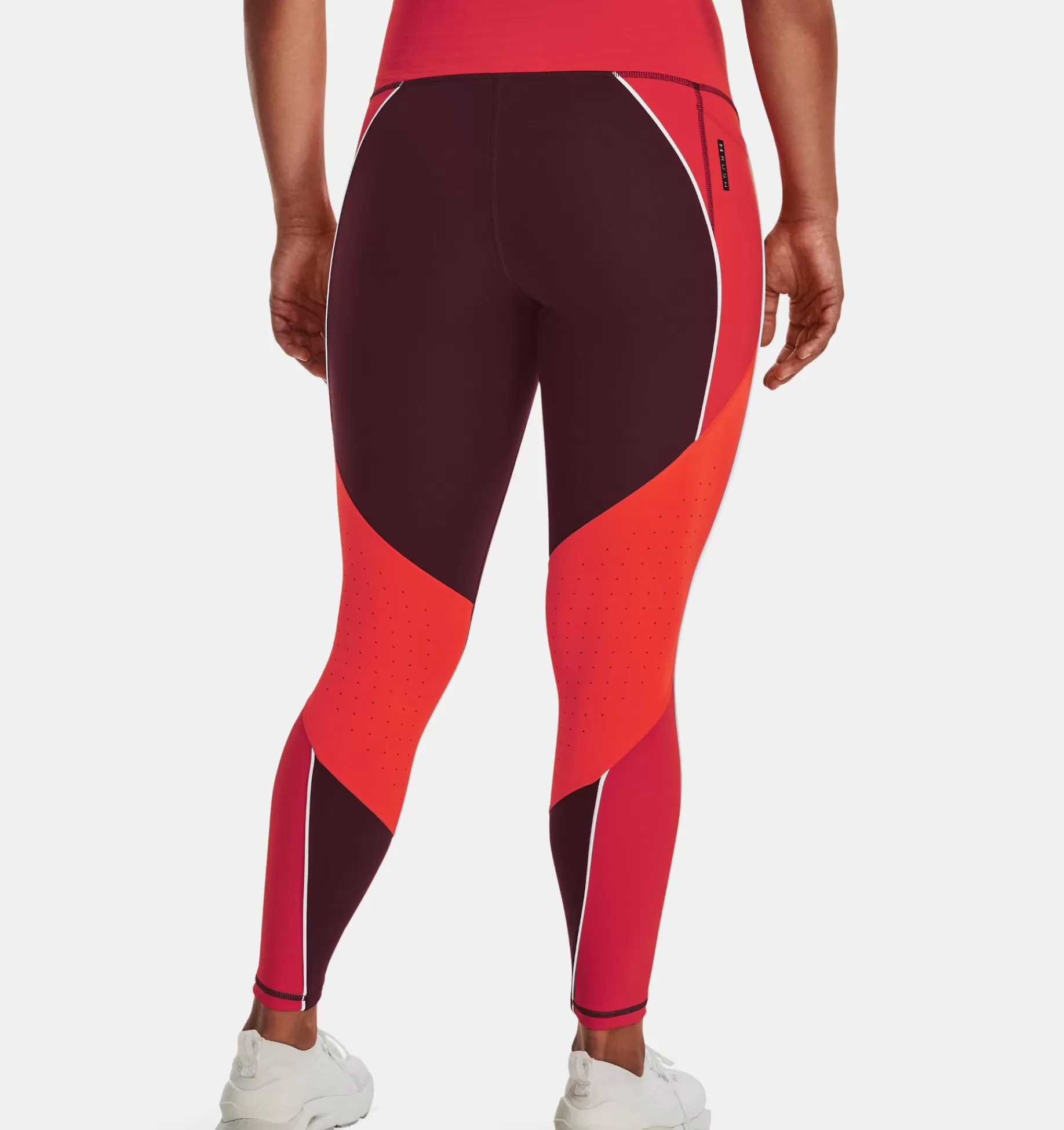 Flash Sale Under Armour Leggings Ua Rush™ Ankle Da Donna Chestnut Red / Radio Red - 690