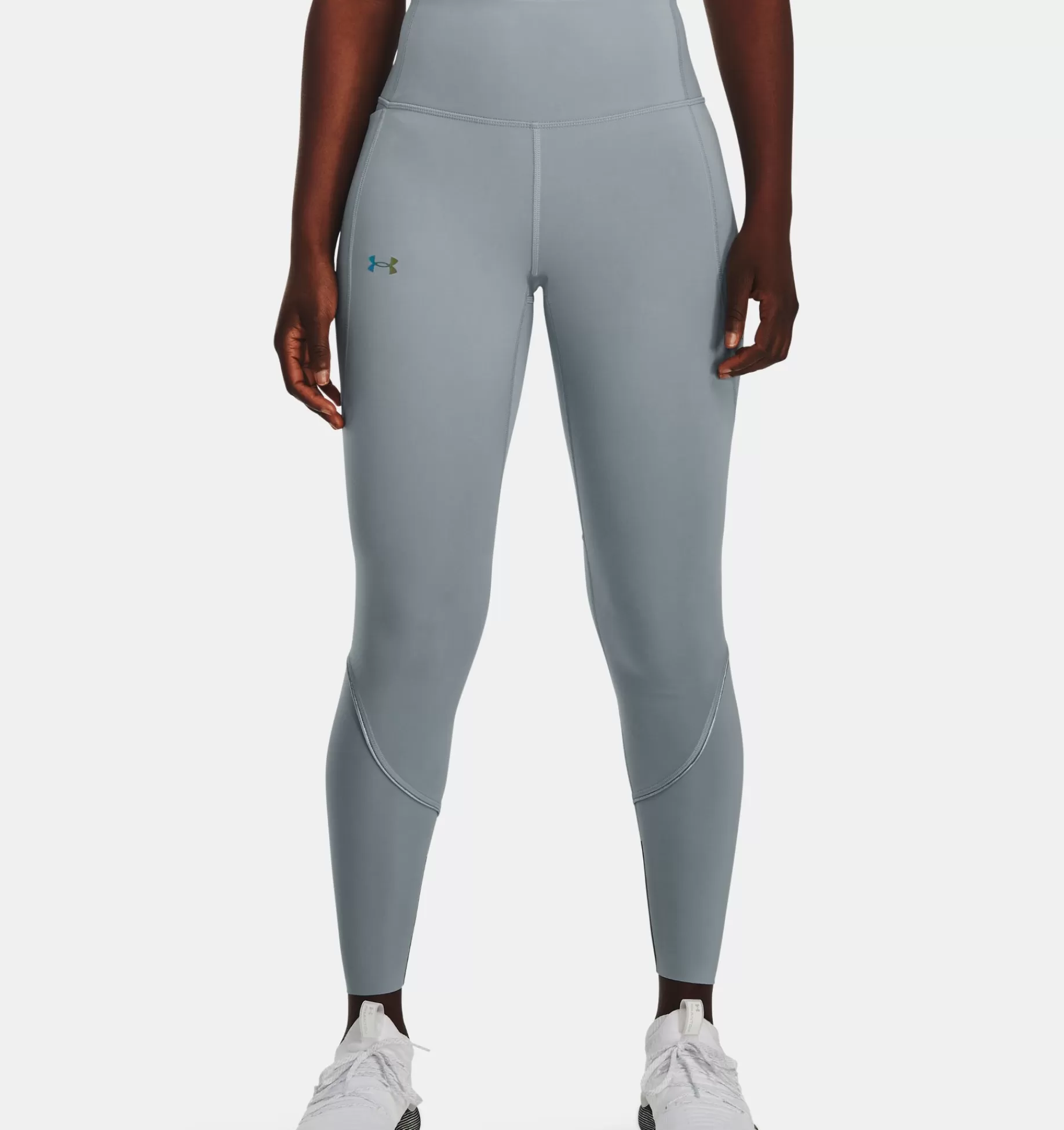 Best Sale Under Armour Leggings Ua Rush™ Smartform Perforated Ankle Harbor Blue / Iridescent - 465