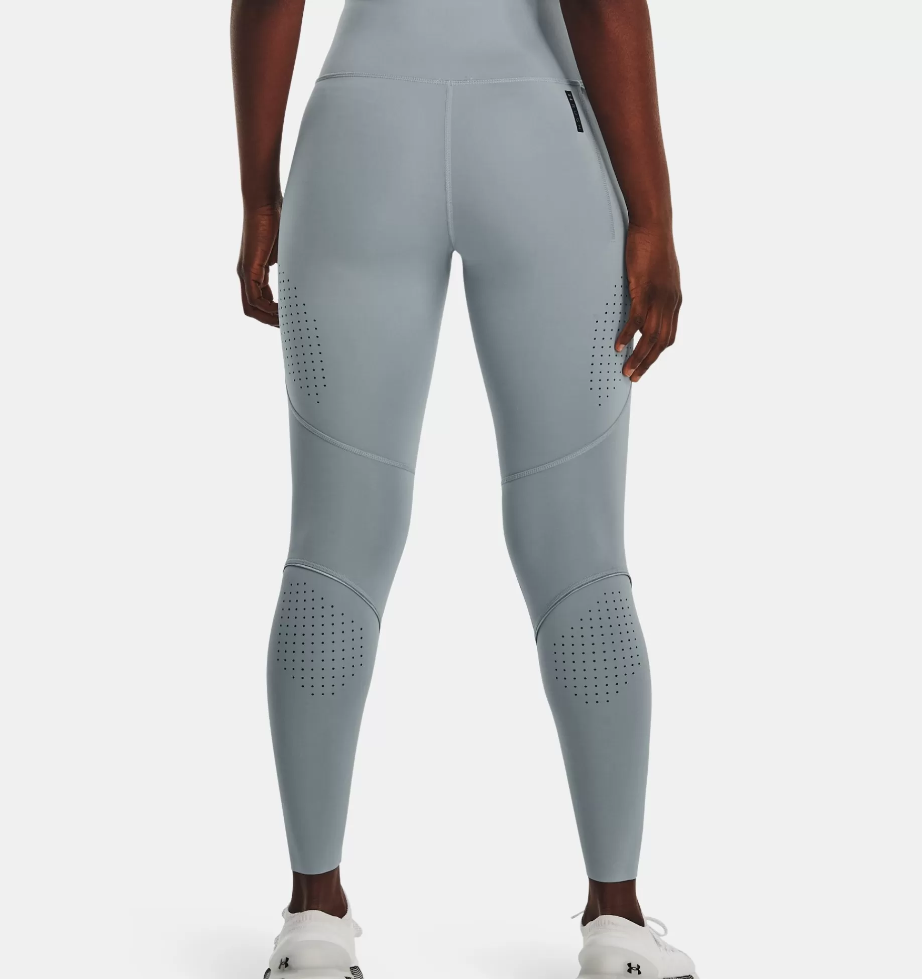 Best Sale Under Armour Leggings Ua Rush™ Smartform Perforated Ankle Harbor Blue / Iridescent - 465