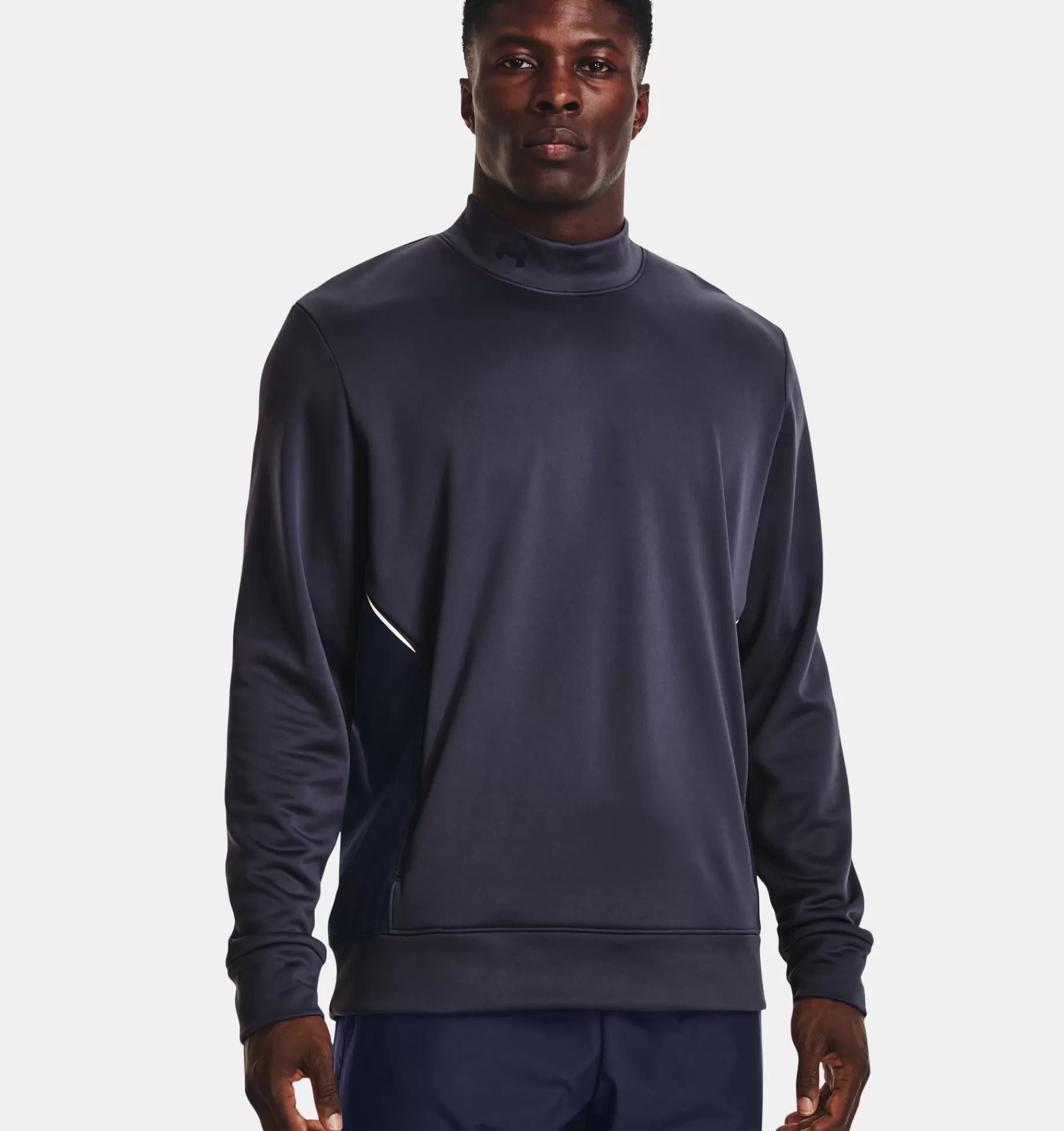 Sale Under Armour Lupetto Armour Fleece® Storm Mock Da Uomo Tempered Steel / Midnight Navy - 558