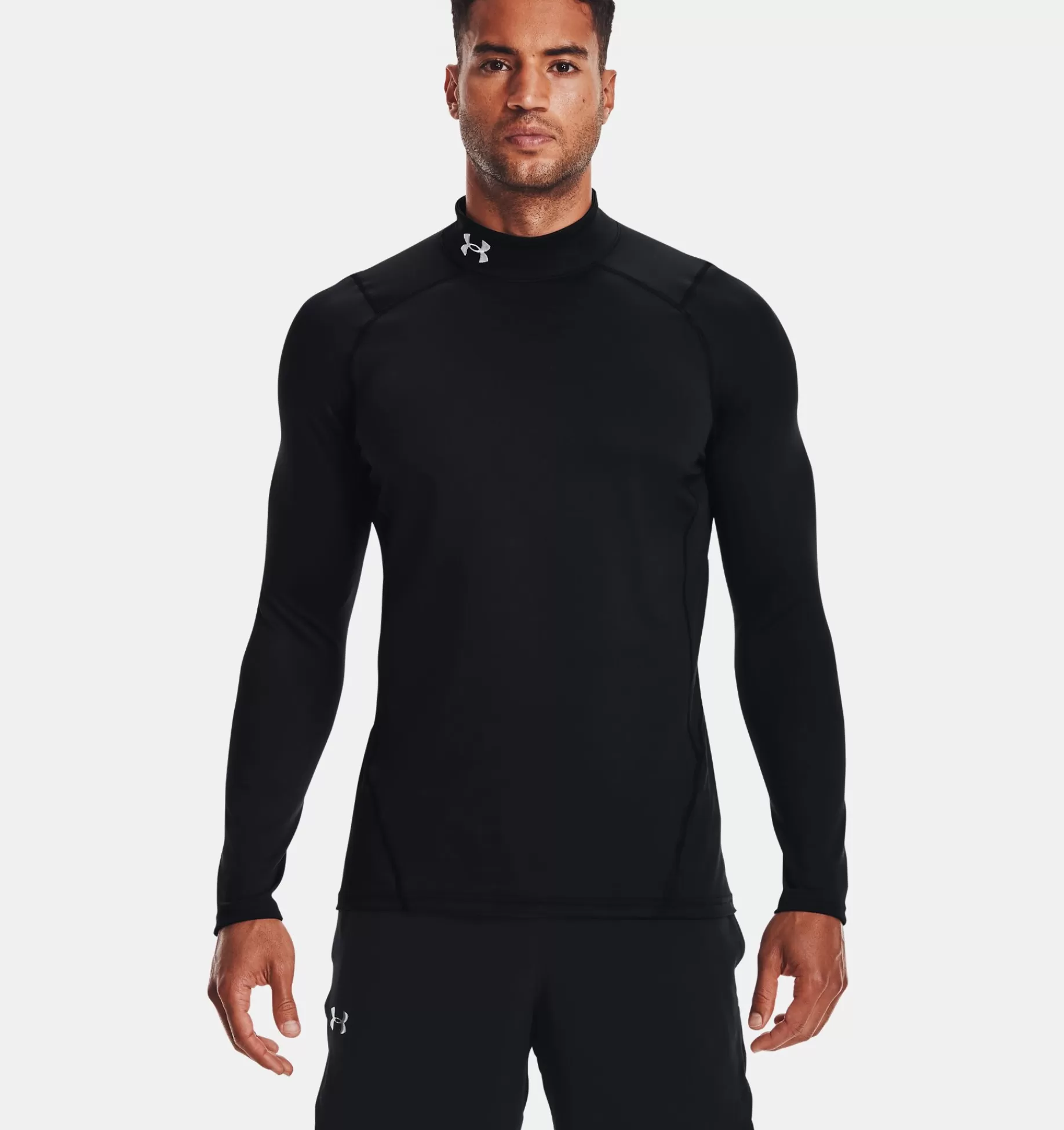 Discount Under Armour Lupetto Coldgear® Fitted Da Uomo Black / White - 001