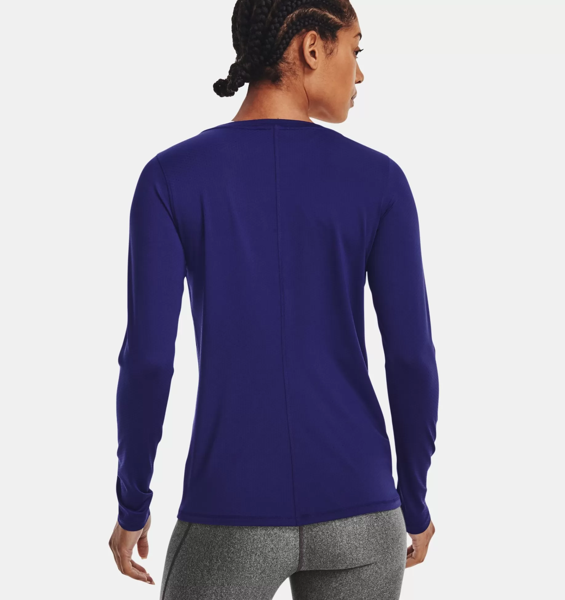 Fashion Under Armour Maglia A Manica Lunga Heatgear® Armour Da Donna Sonar Blue / Metallic Silver - 468