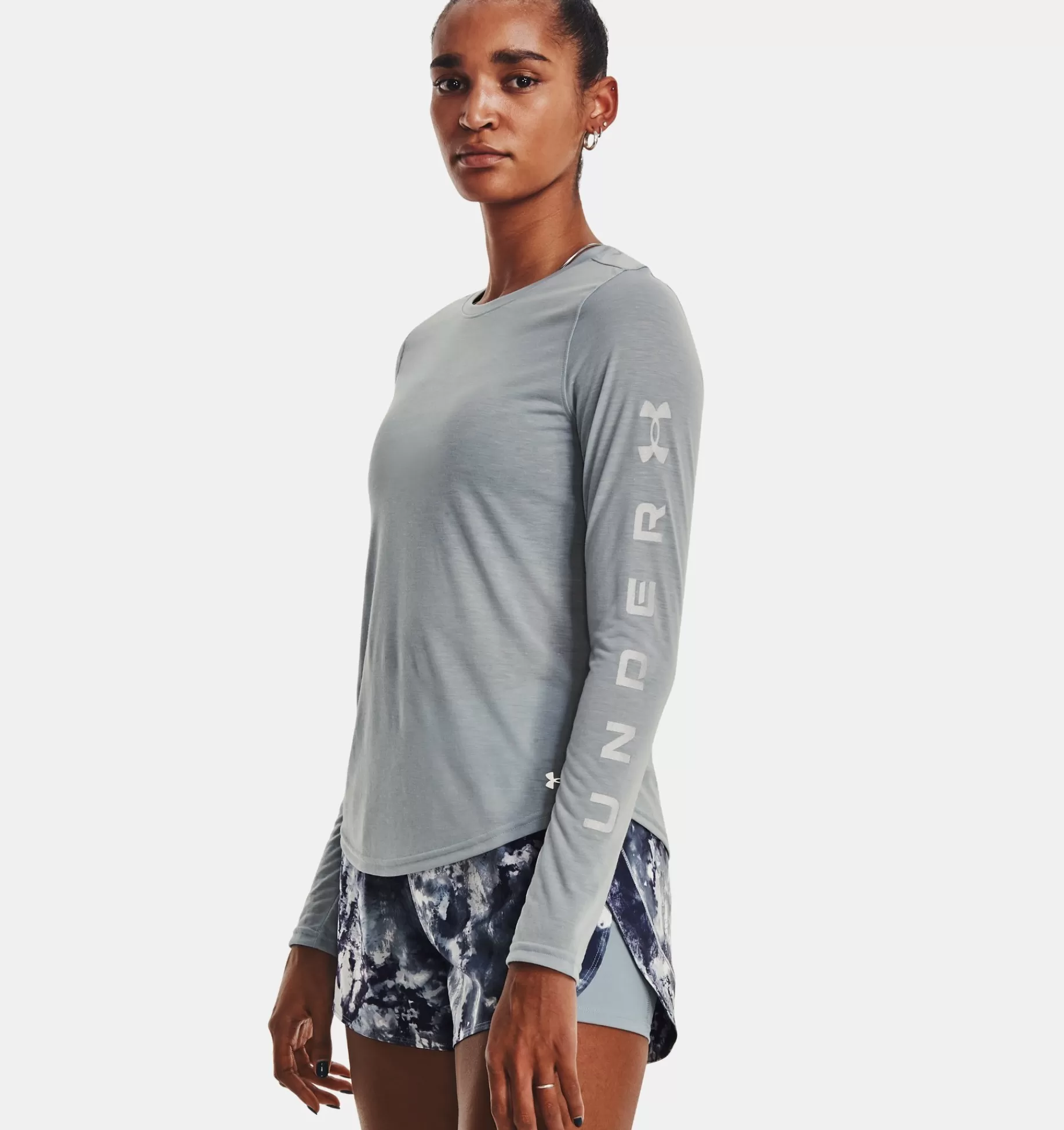 Sale Under Armour Maglia A Manica Lunga Ua Train Anywhere Da Donna Harbor Blue / Reflective - 465