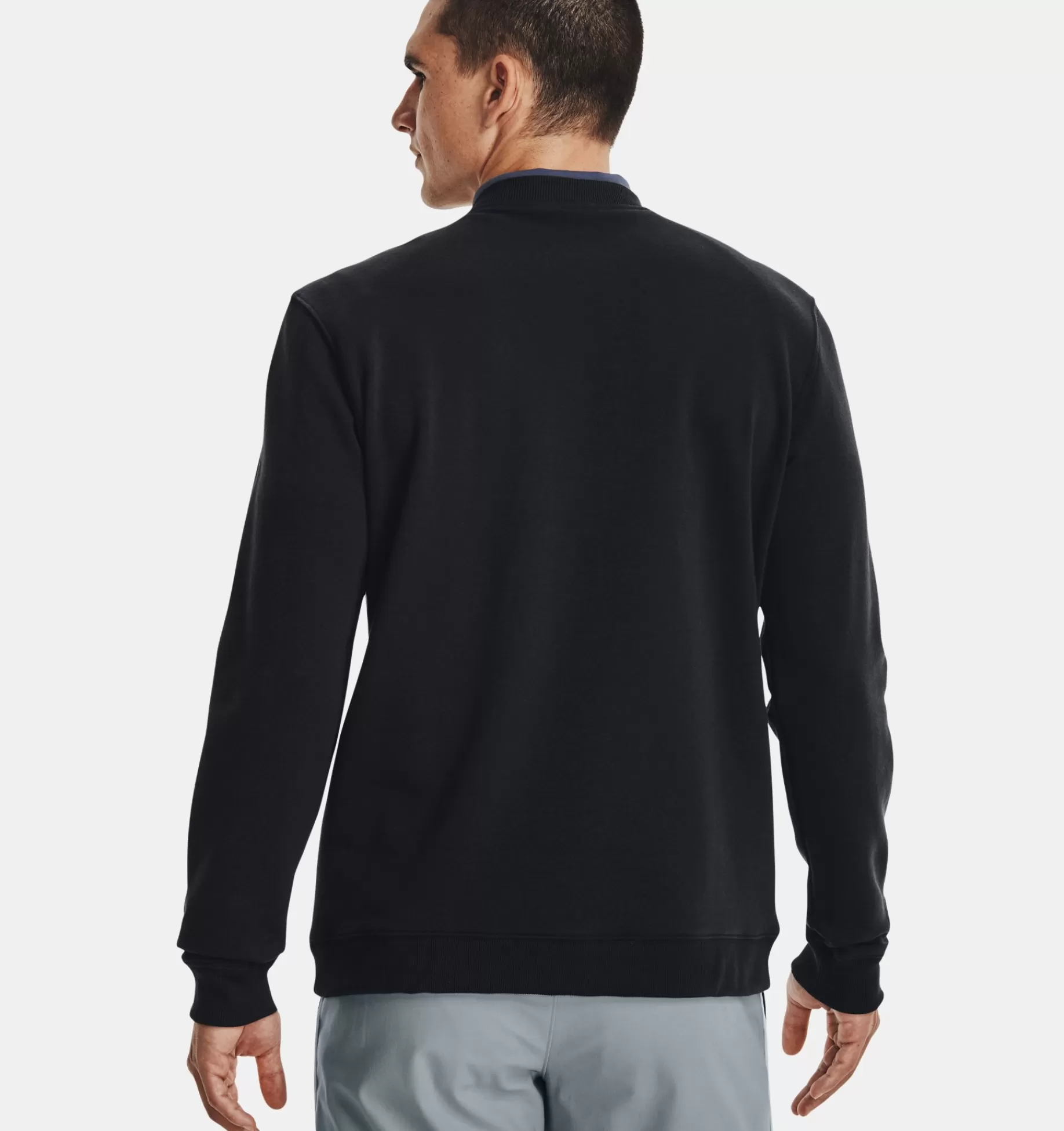 Outlet Under Armour Maglia A Maniche Lunghe Curry Crew Da Uomo Black - 001