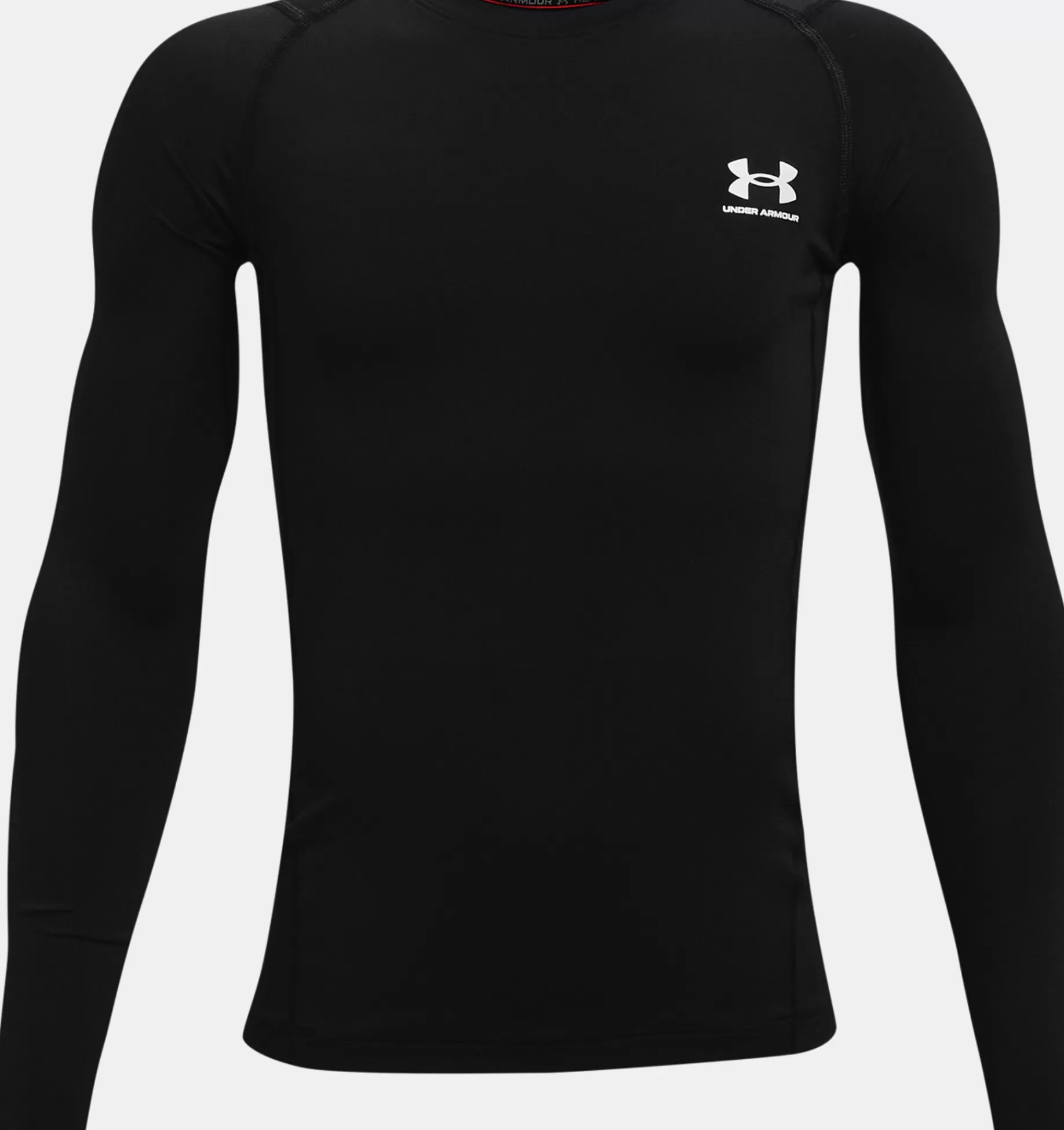 Clearance Under Armour Maglia A Maniche Lunghe Heatgear® Armour Da Ragazzo Black / White - 001