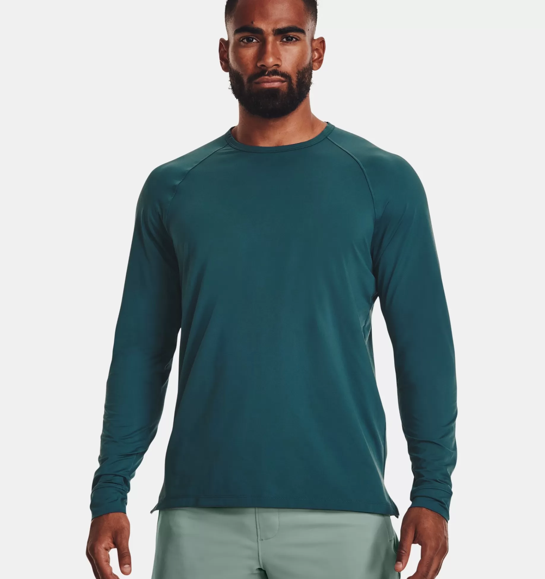 Fashion Under Armour Maglia A Maniche Lunghe Ua Meridian Da Uomo Tourmaline Teal - 716