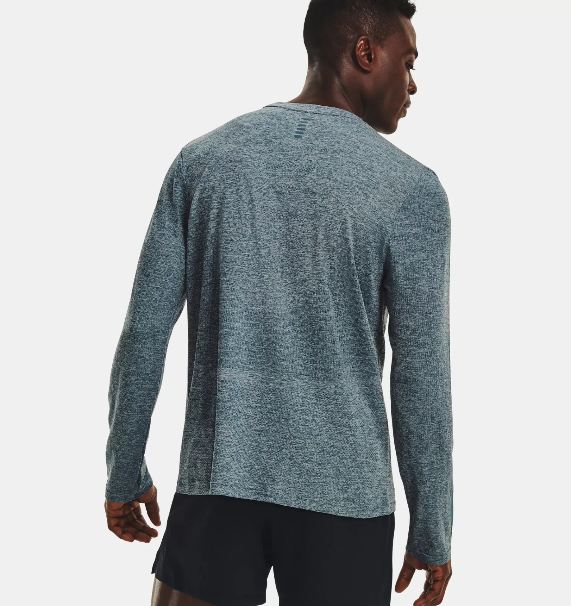 Online Under Armour Maglia A Maniche Lunghe Ua Seamless Stride Da Uomo Static Blue / Reflective - 414