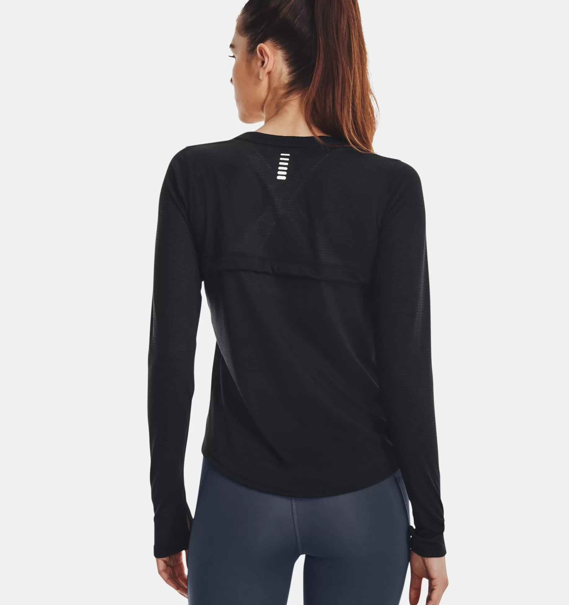 Best Under Armour Maglia A Maniche Lunghe Ua Streaker Da Donna Black / Reflective - 001