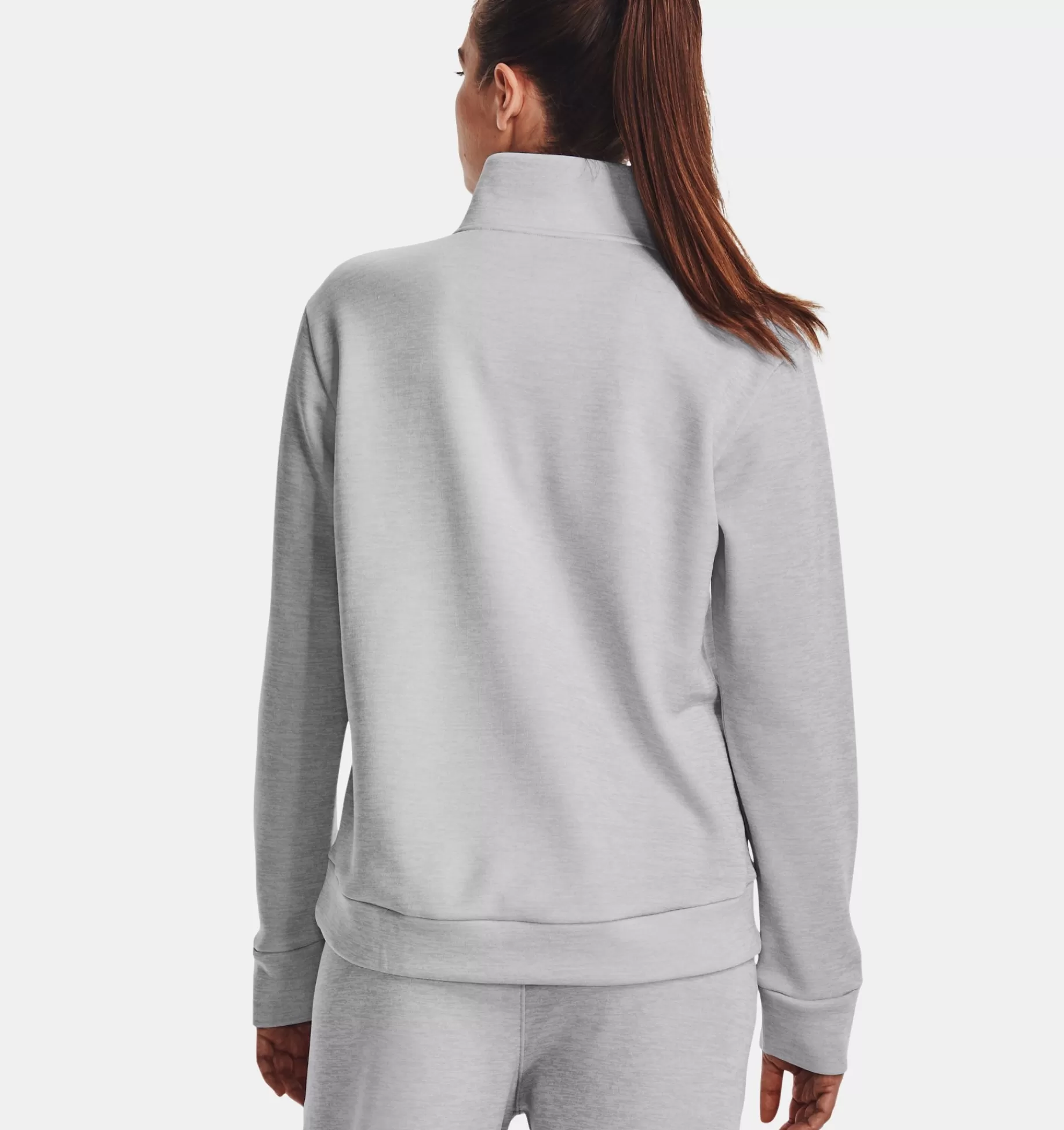 Online Under Armour Maglia Armour Fleece® ¼ Zip Da Donna Halo Gray Light Heather / Black - 014