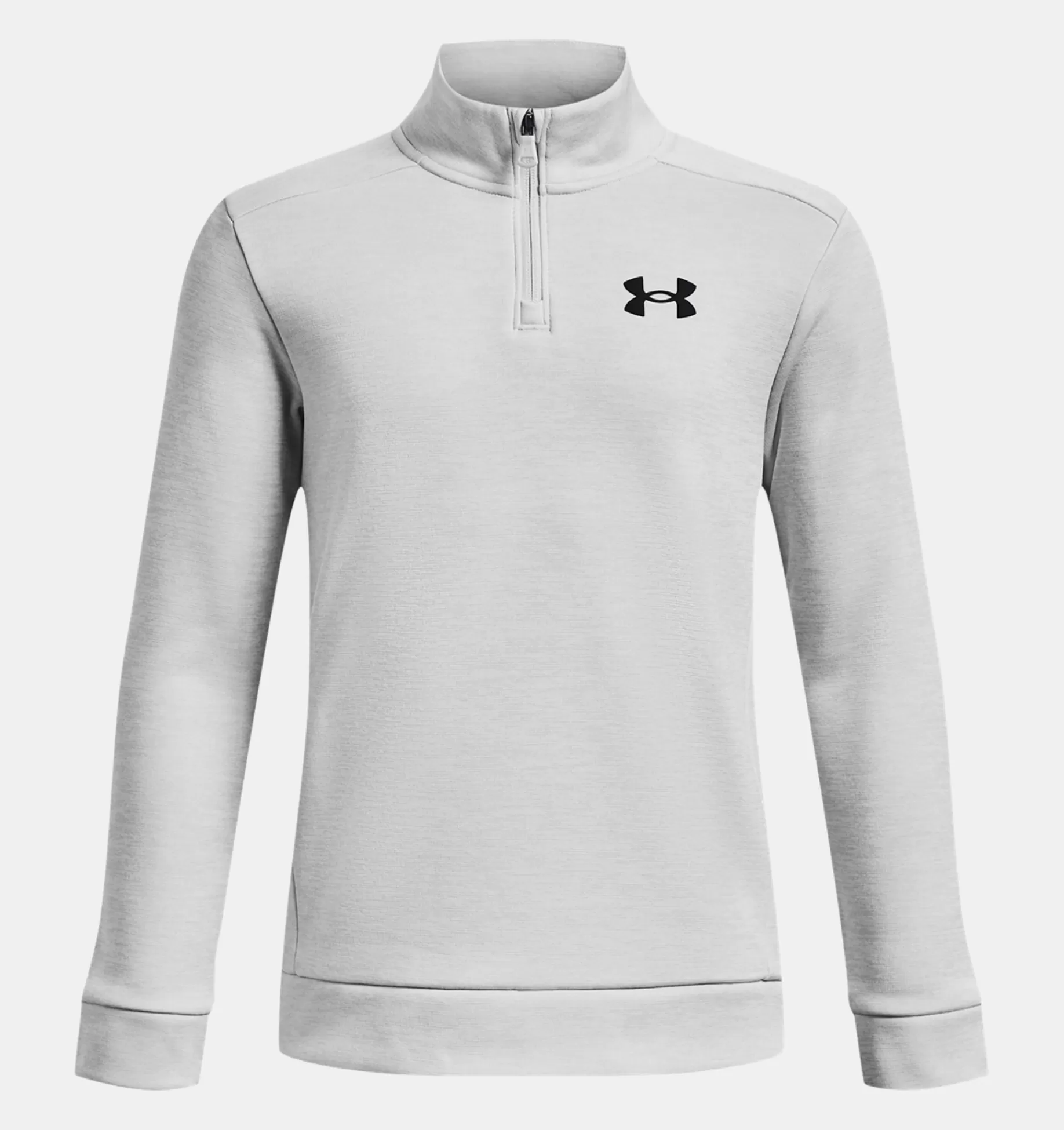 Best Sale Under Armour Maglia Armour Fleece® ¼ Zip Da Ragazzo Halo Gray / Black - 015