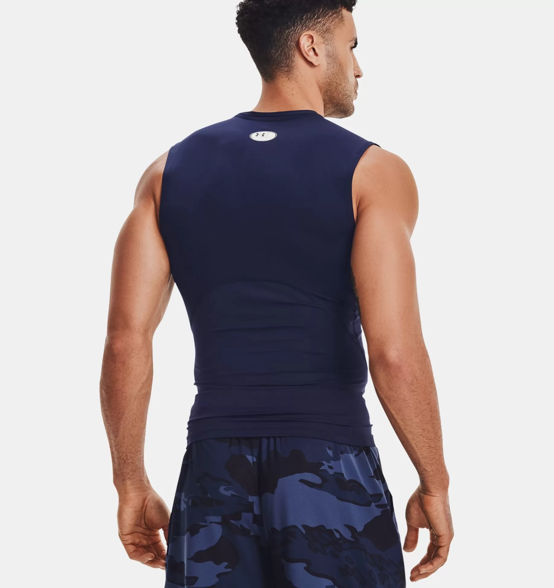 Online Under Armour Maglia Senza Maniche Heatgear® Armour Da Uomo Midnight Navy / White - 410