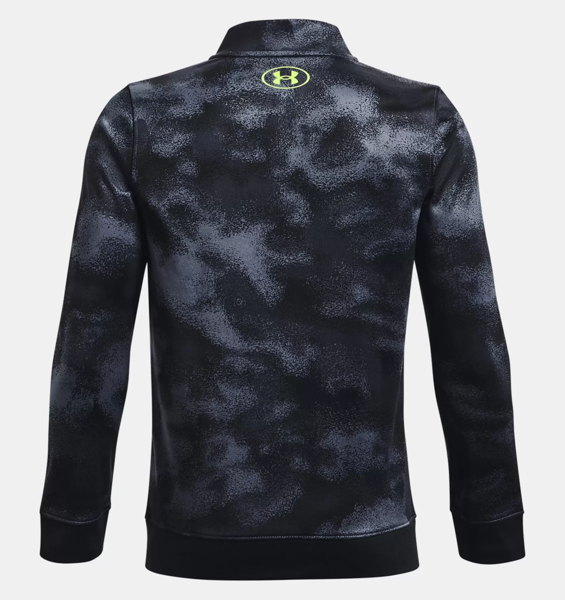 Cheap Under Armour Maglia Ua Pennant 2.0 Full Zip Da Ragazzo Black / Lime Surge - 004