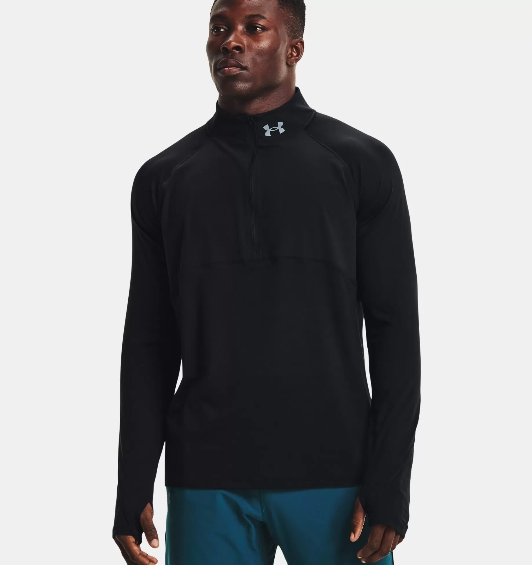 Cheap Under Armour Maglia Ua Qualifier Run 2.0 ½ Zip Da Uomo Black / Reflective - 001