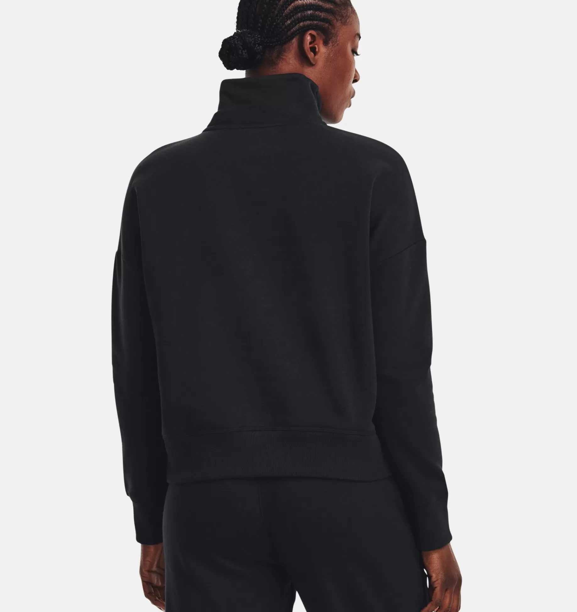 Flash Sale Under Armour Maglia Ua Rival Fleece ½ Zip Da Donna Black / White - 001