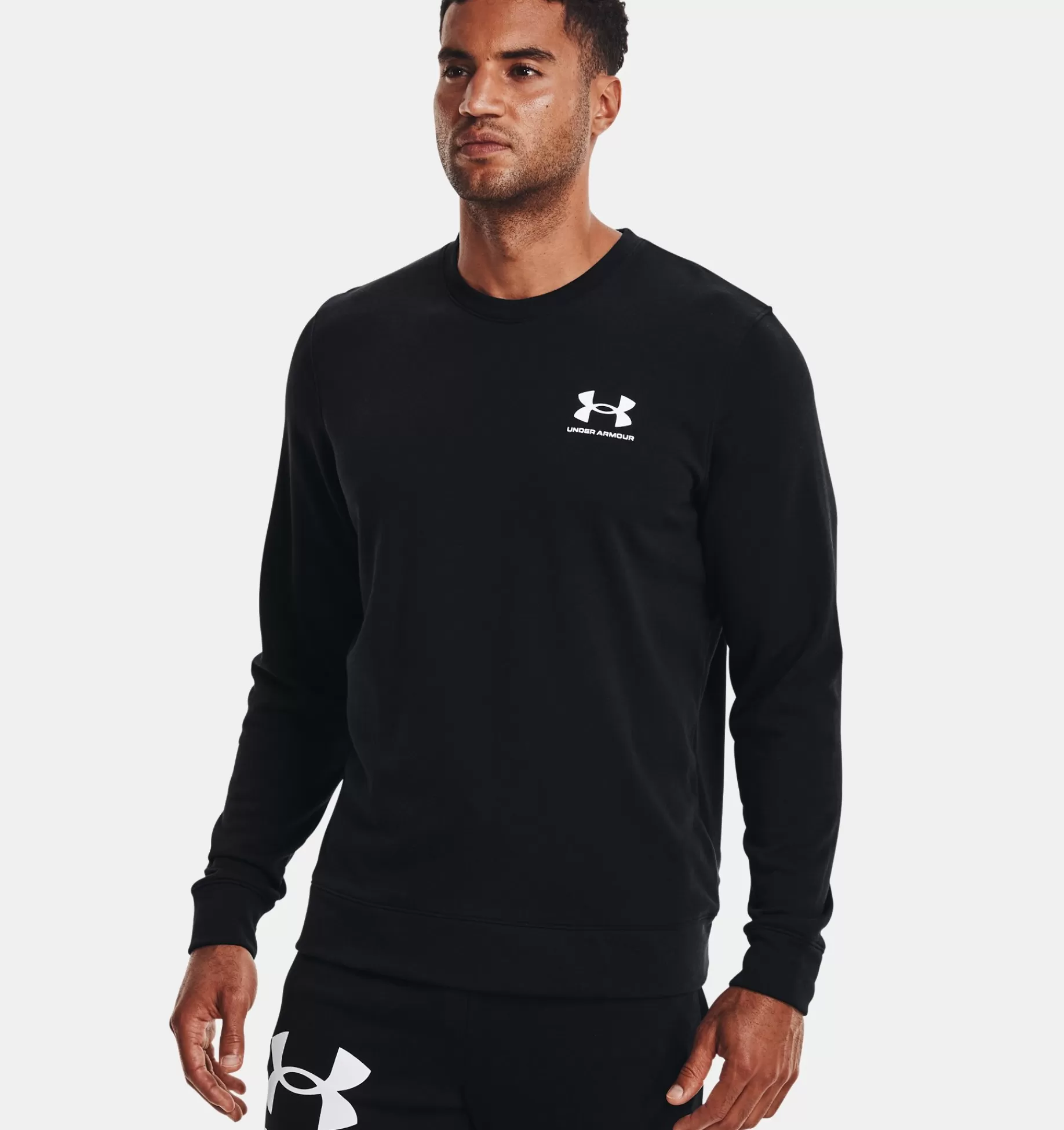 Clearance Under Armour Maglia Ua Rival Terry Crew Da Uomo Black / Onyx White - 001