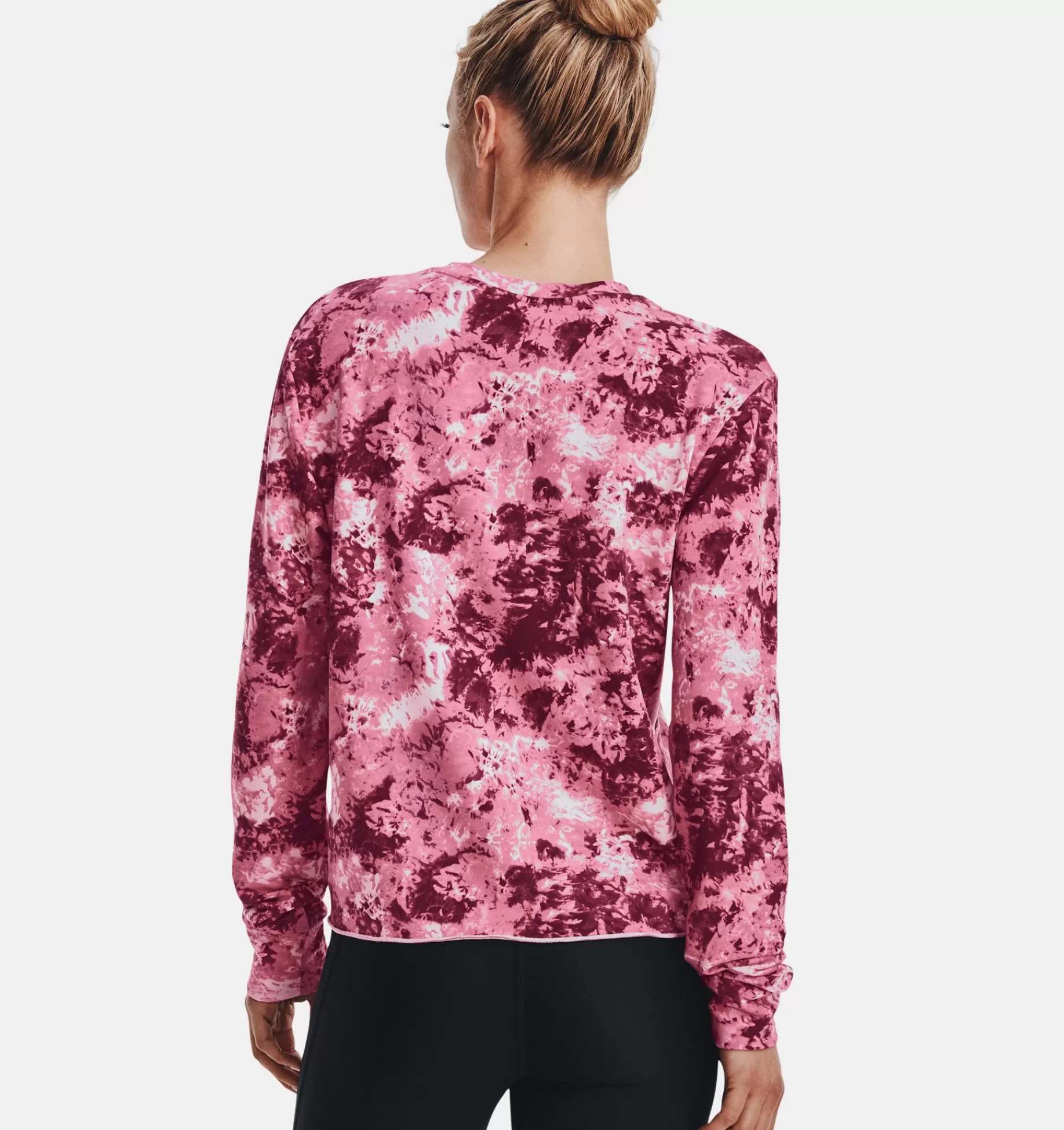 Best Under Armour Maglia Ua Rival Terry Printed Crew Da Donna Pace Pink / White - 669