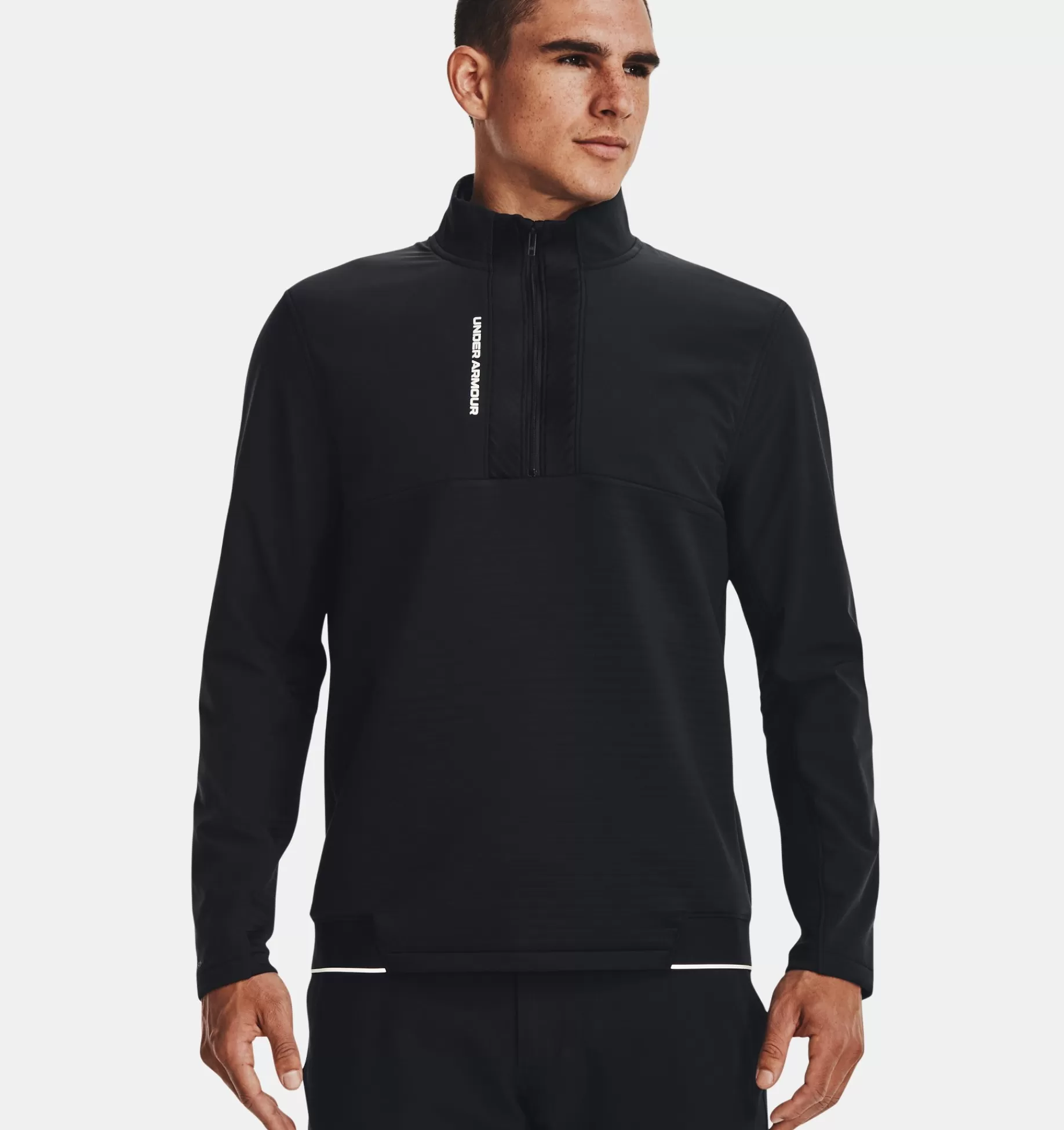 Cheap Under Armour Maglia Ua Storm Daytona ½ Zip Da Uomo Black / Reflective - 001