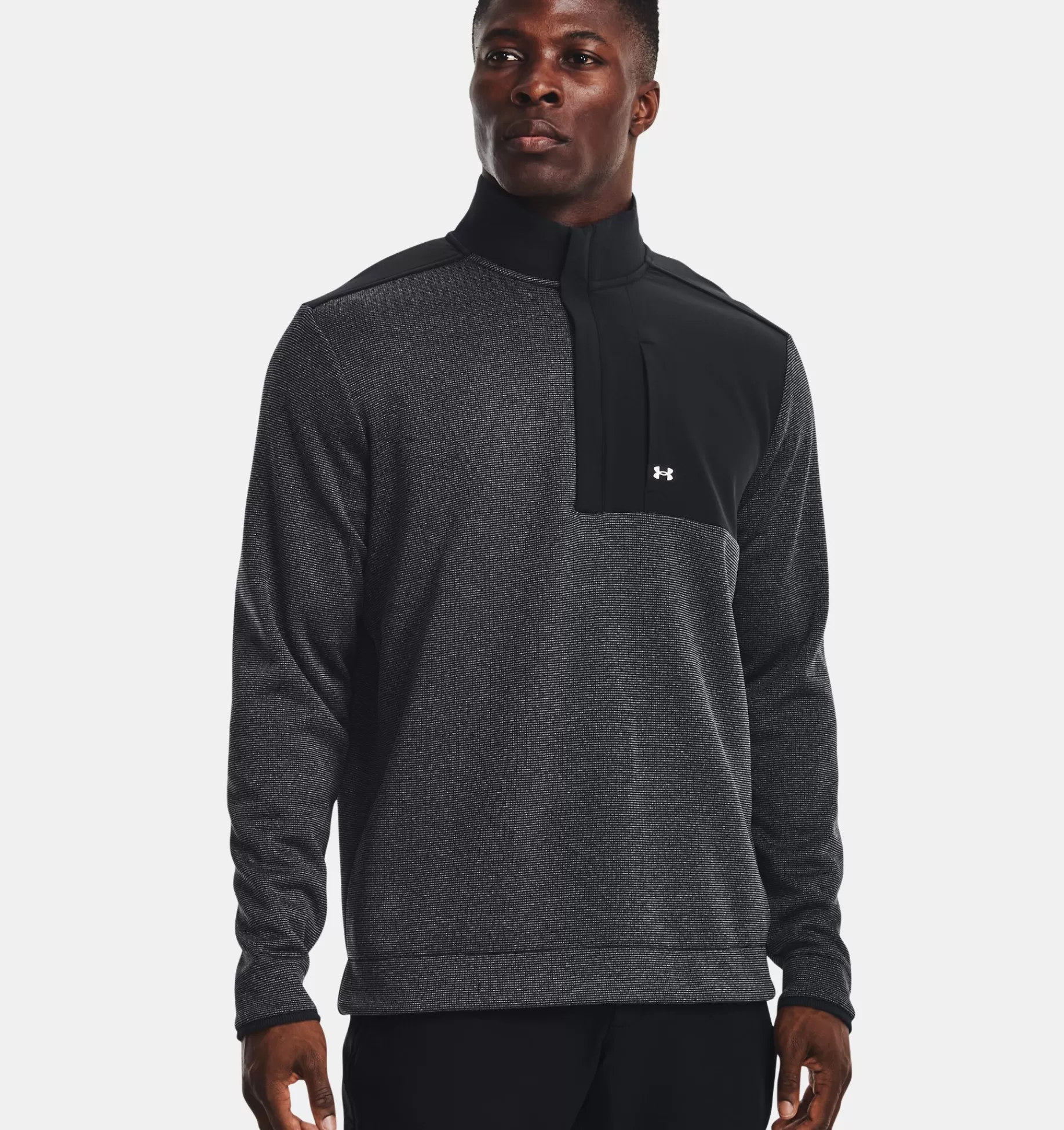 Fashion Under Armour Maglia Ua Storm Sweaterfleece ½ Zip Da Uomo Black / White - 001