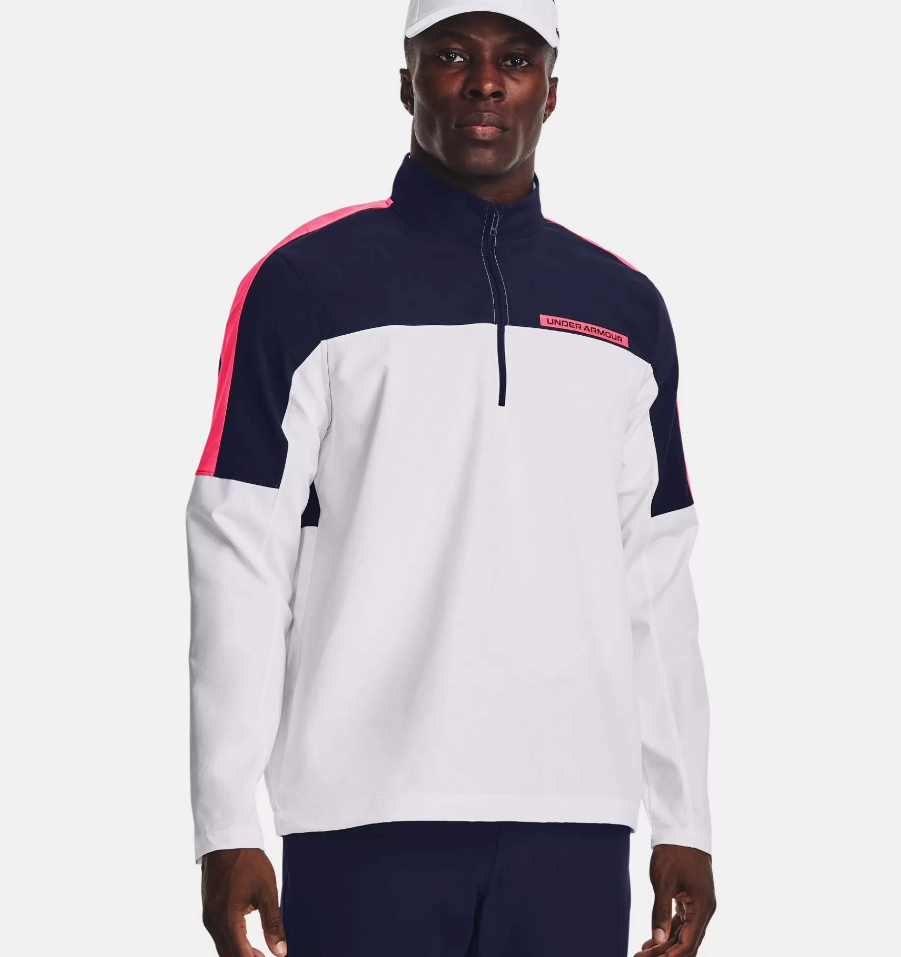 Online Under Armour Maglia Ua Storm Windstrike ½ Zip Da Uomo White / Midnight Navy - 100