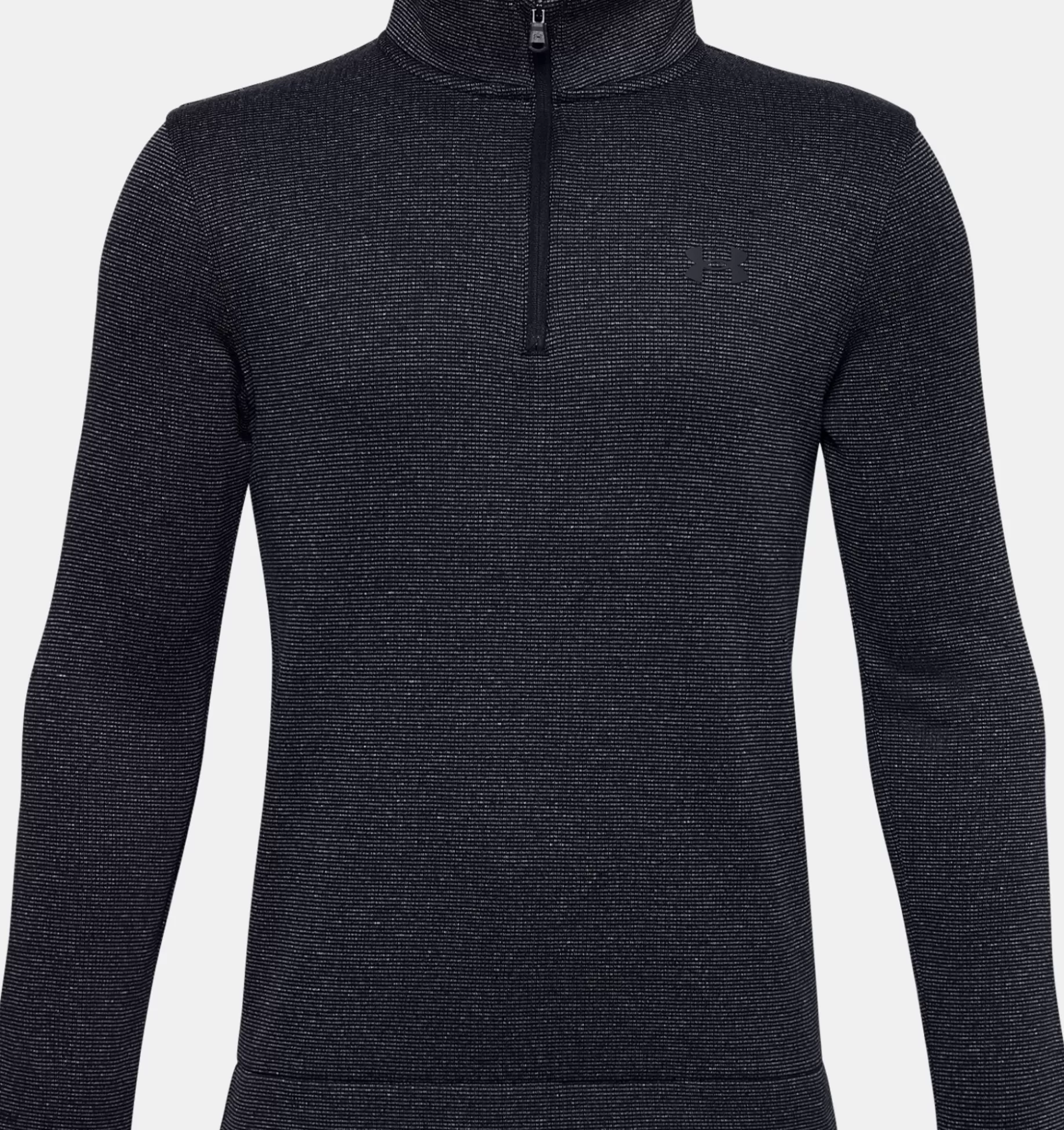 Sale Under Armour Maglia Ua Sweaterfleece ½ Zip Da Ragazzo Black / Pitch Gray - 001