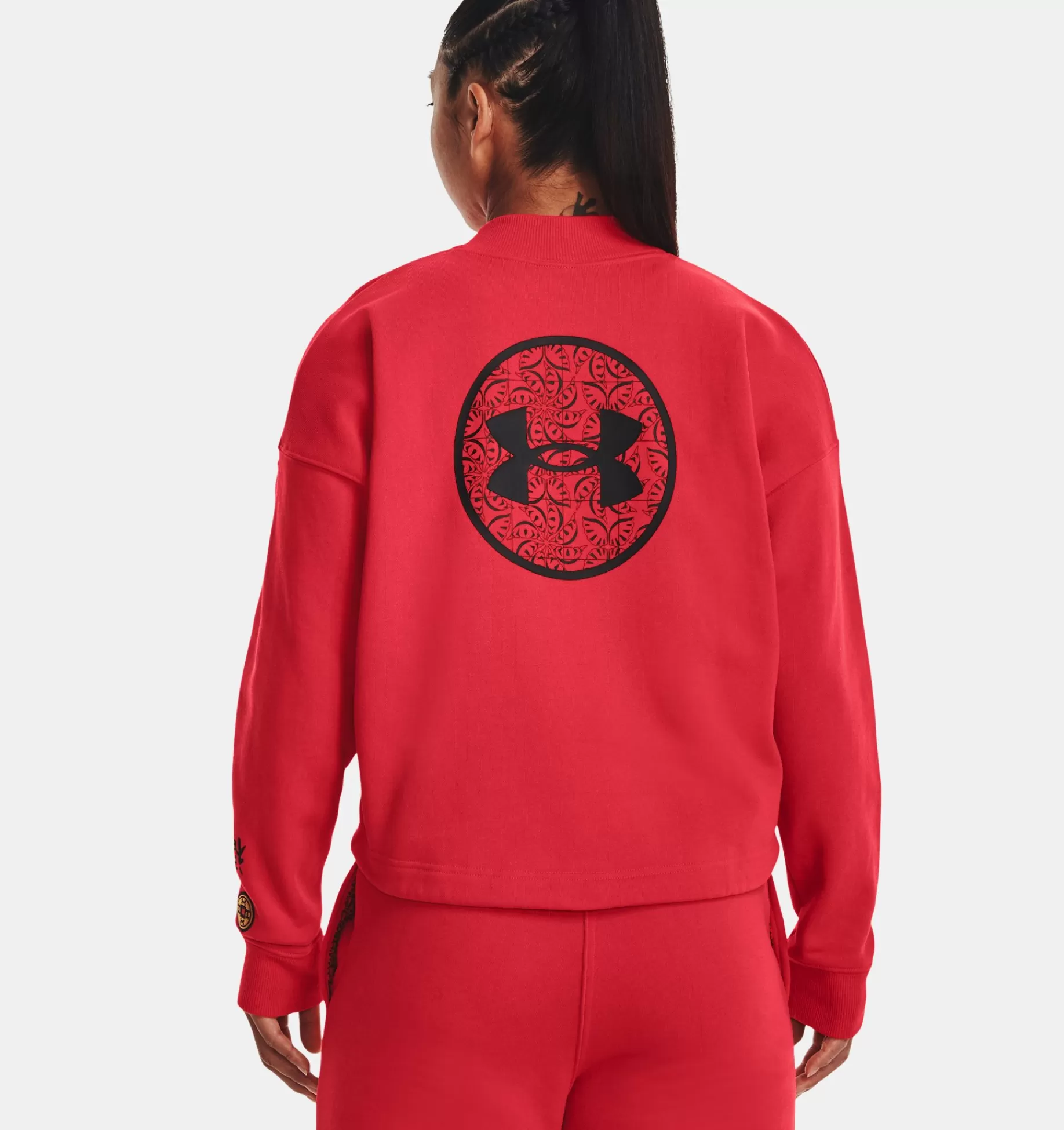 Discount Under Armour Maglia Ua Terry Crew Da Donna Radio Red / Black - 891