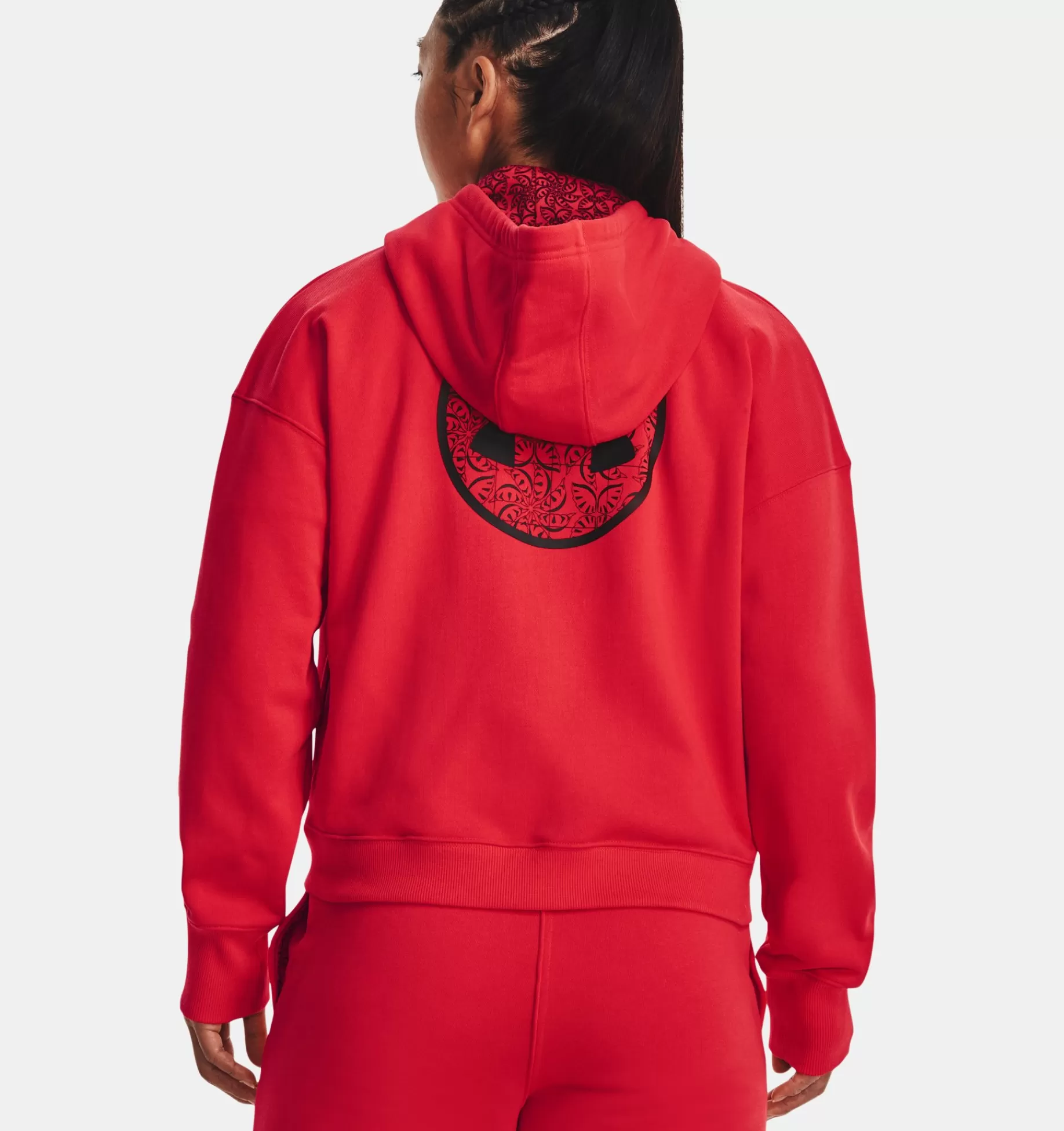 Fashion Under Armour Maglia Ua Terry Full-Zip Da Donna Radio Red / Black - 891