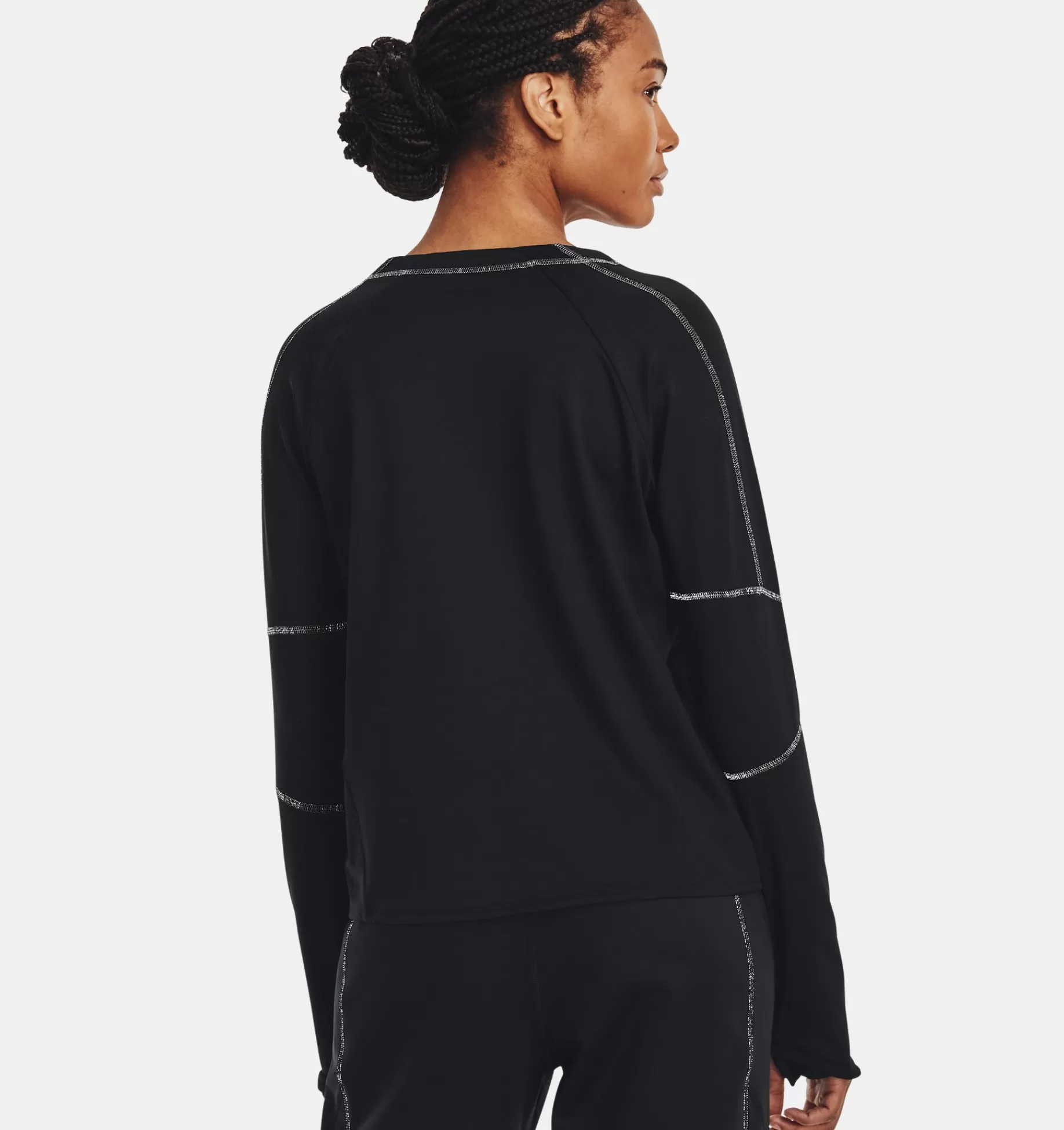 Best Sale Under Armour Maglia Ua Train Cold Weather Crew Da Donna Black / Jet Gray - 001