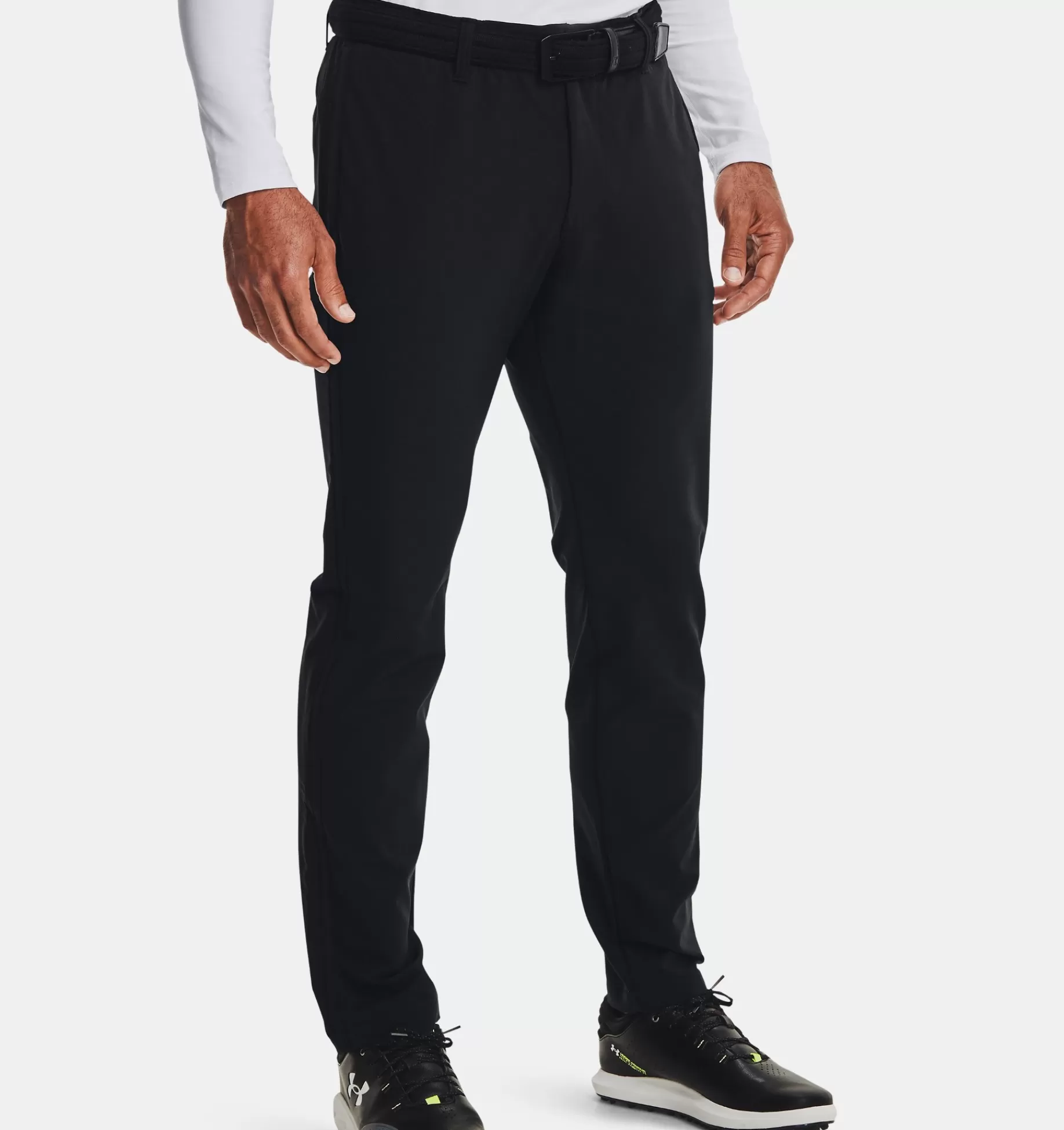 Online Under Armour Pantaloni Coldgear® Infrared Tapered Da Uomo Black / Reflective - 001