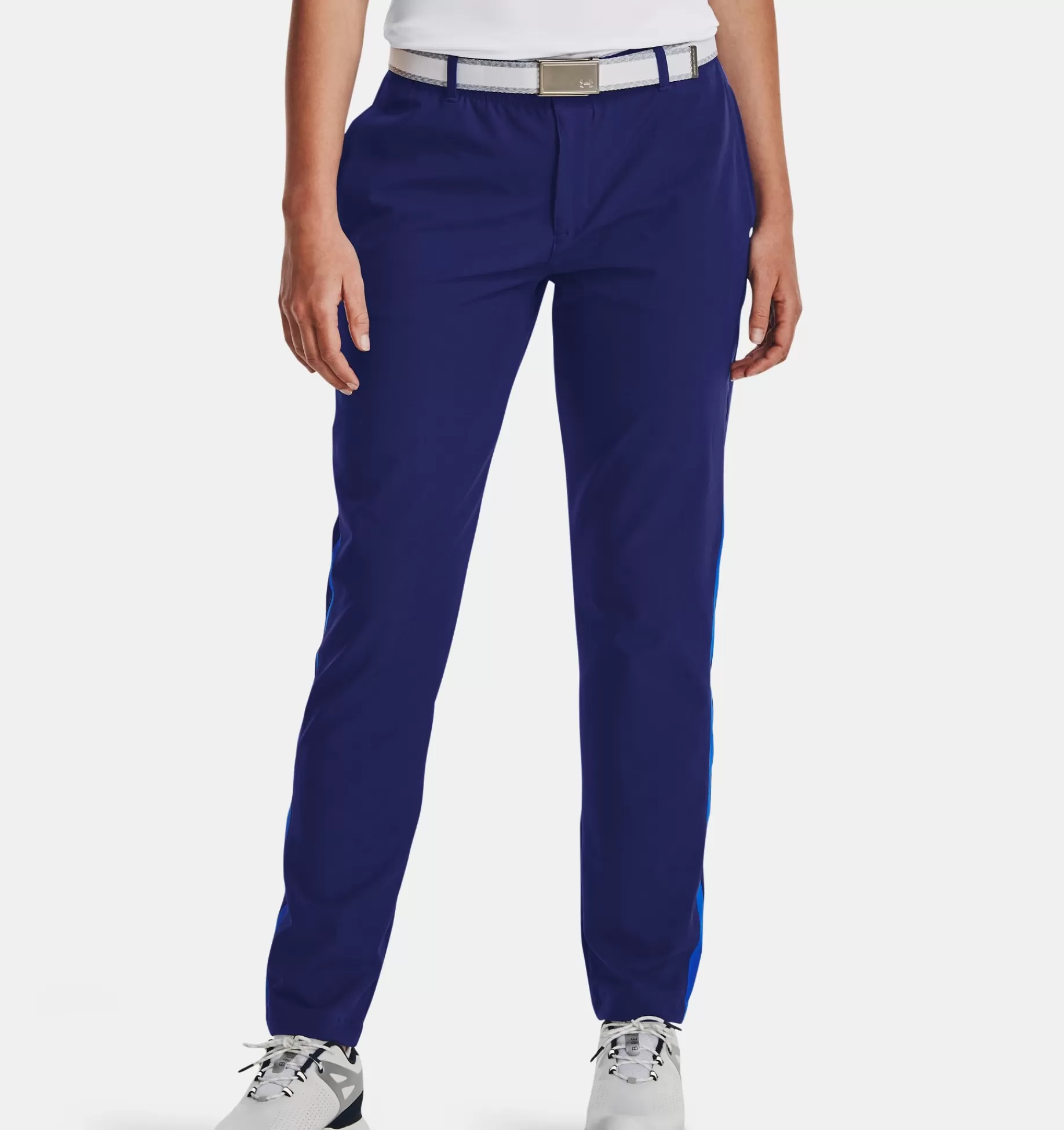 Hot Under Armour Pantaloni Ua Links Da Donna Bauhaus Blue / Metallic Silver - 456