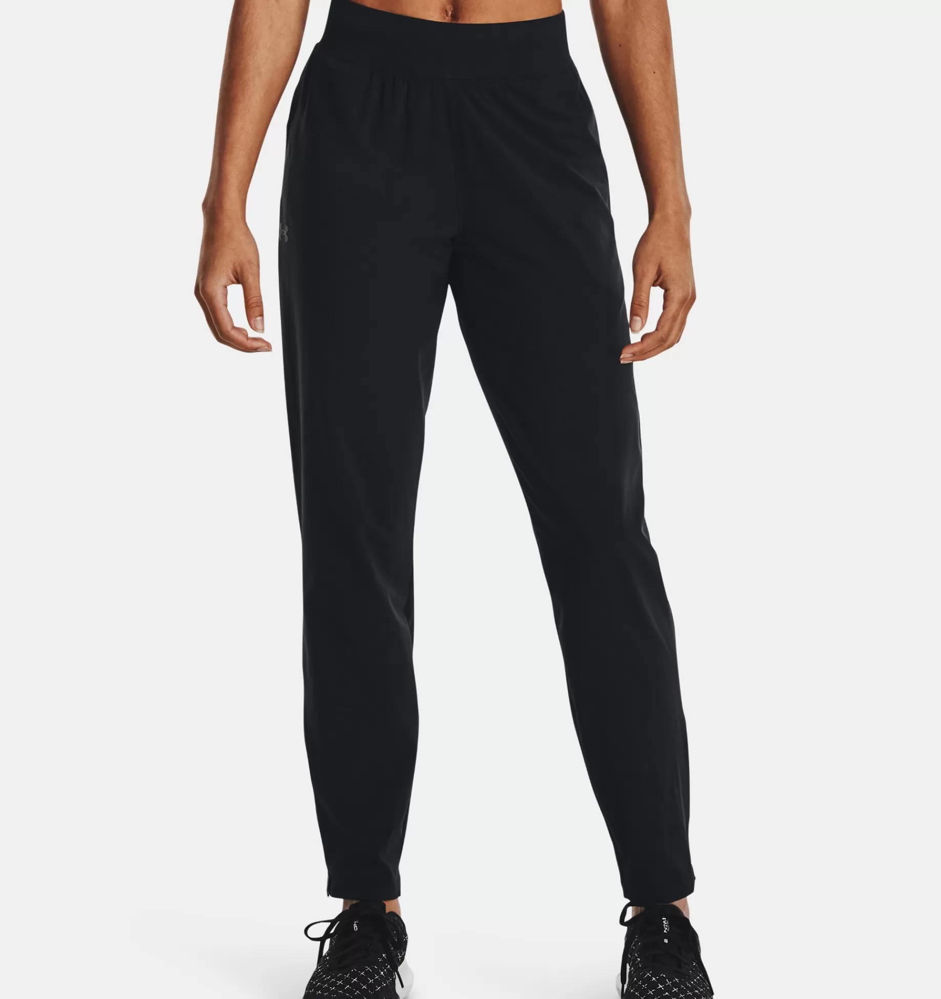 Hot Under Armour Pantaloni Ua Outrun The Storm Da Donna Black / Reflective - 001