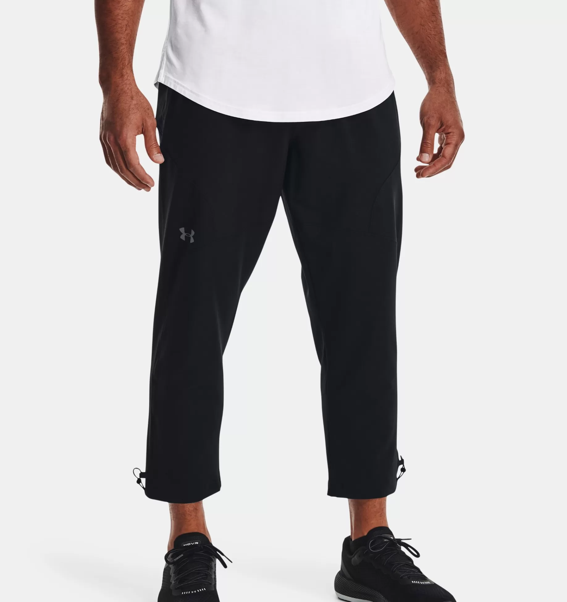 Clearance Under Armour Pantaloni Ua Unstoppable Crop Da Uomo Black / Pitch Gray - 001