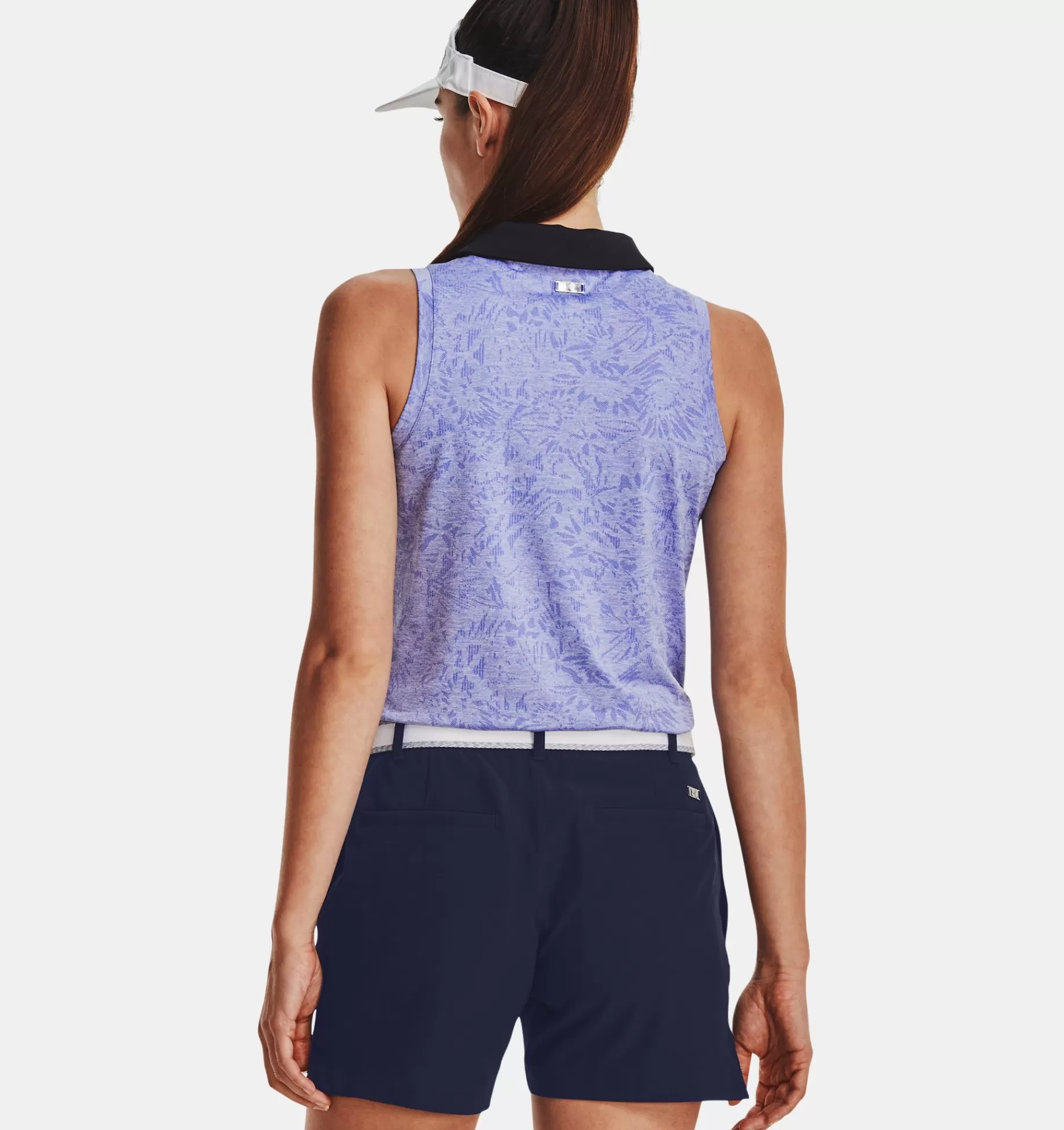 Shop Under Armour Polo Senza Maniche Ua Playoff Wild Fields Da Donna Baja Blue / White - 495