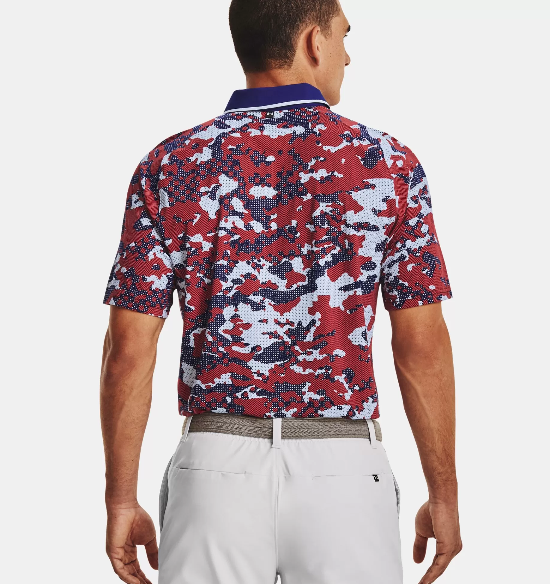 Cheap Under Armour Polo Ua Iso-Chill Charged Camo Da Uomo Oxford Blue / Bauhaus Blue - 706