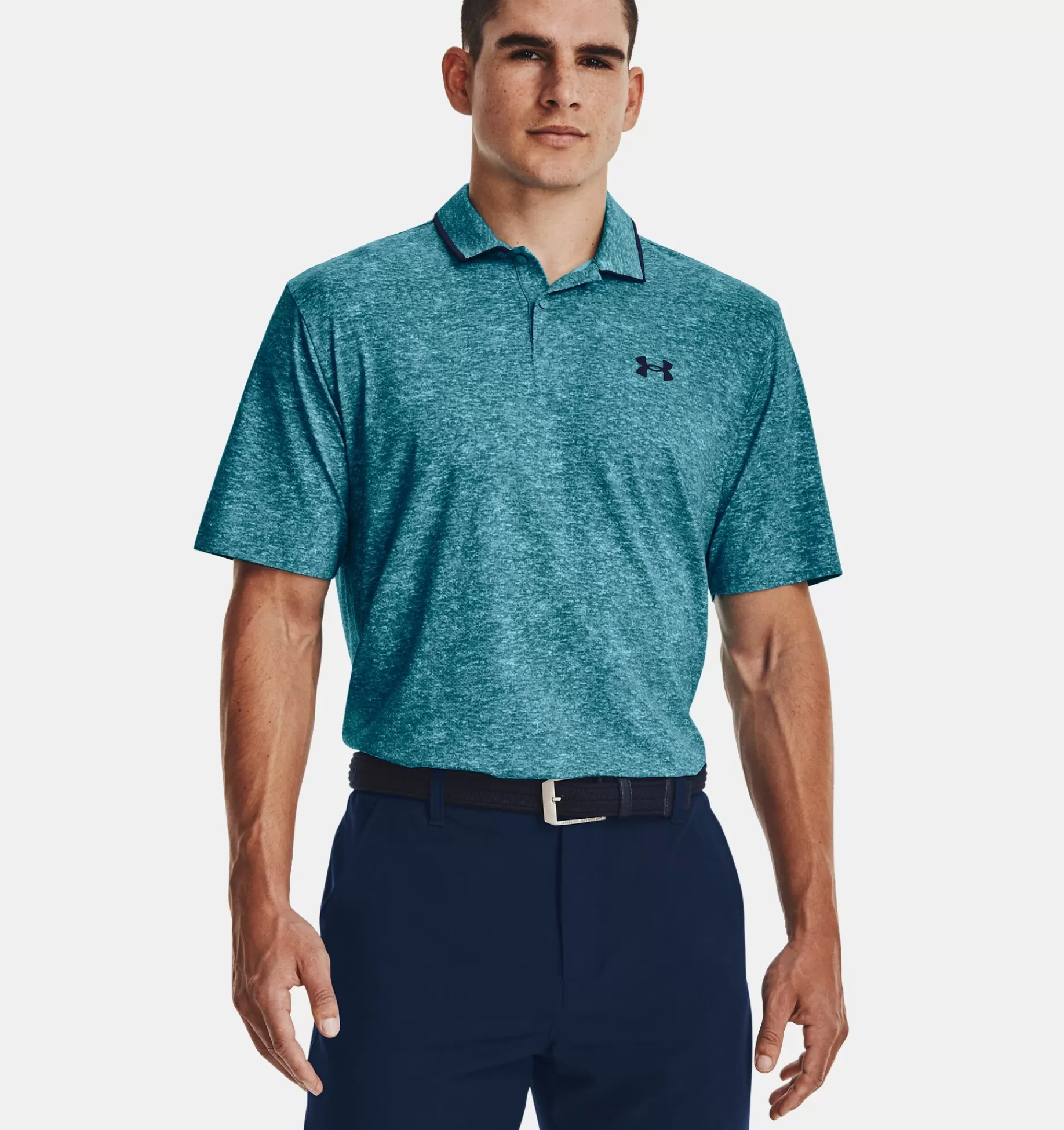 Sale Under Armour Polo Ua Iso-Chill Da Uomo Glacier Blue / Midnight Navy - 433