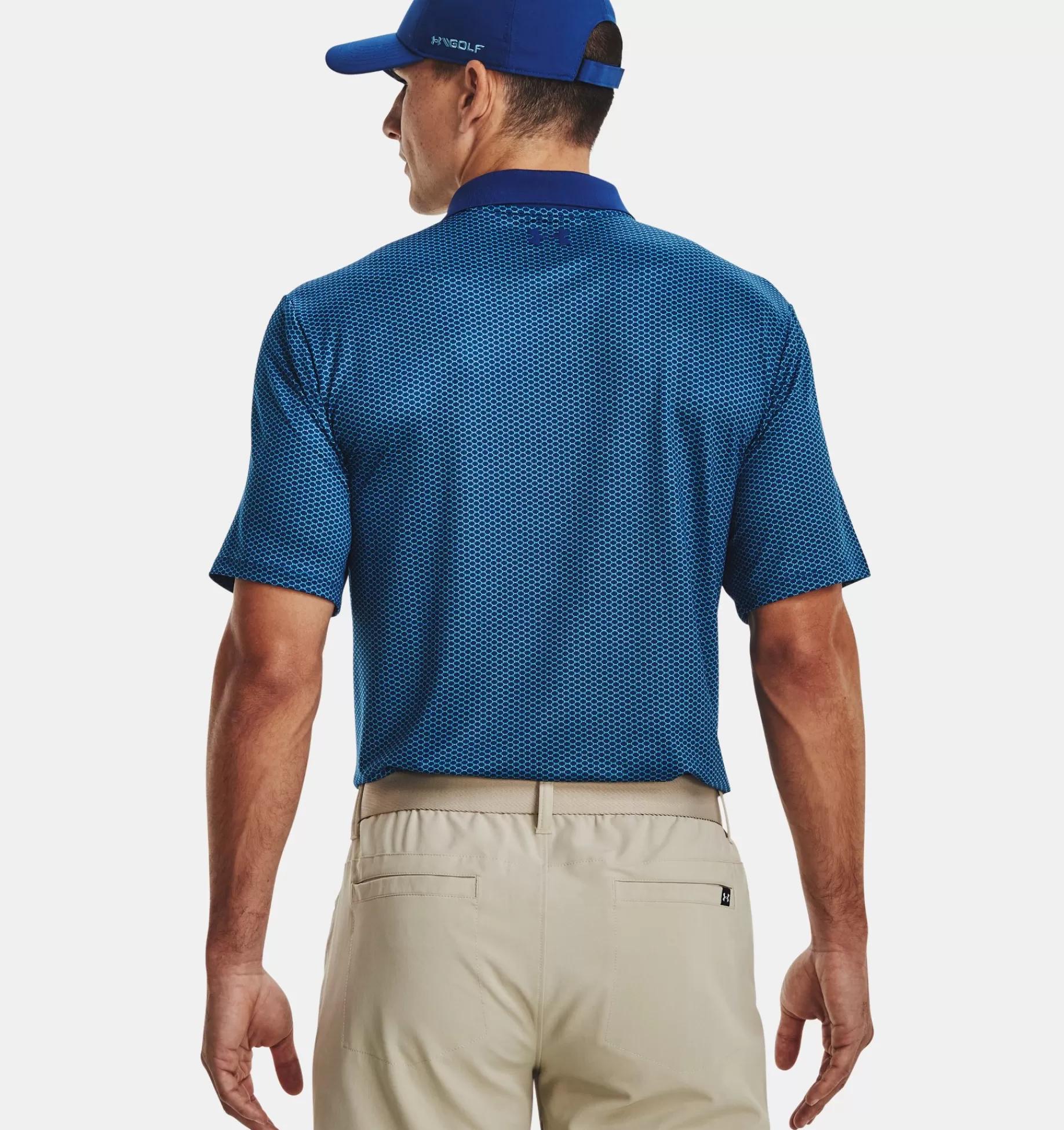 Flash Sale Under Armour Polo Ua Performance 3.0 Printed Da Uomo Blue Mirage / Glacier Blue - 471