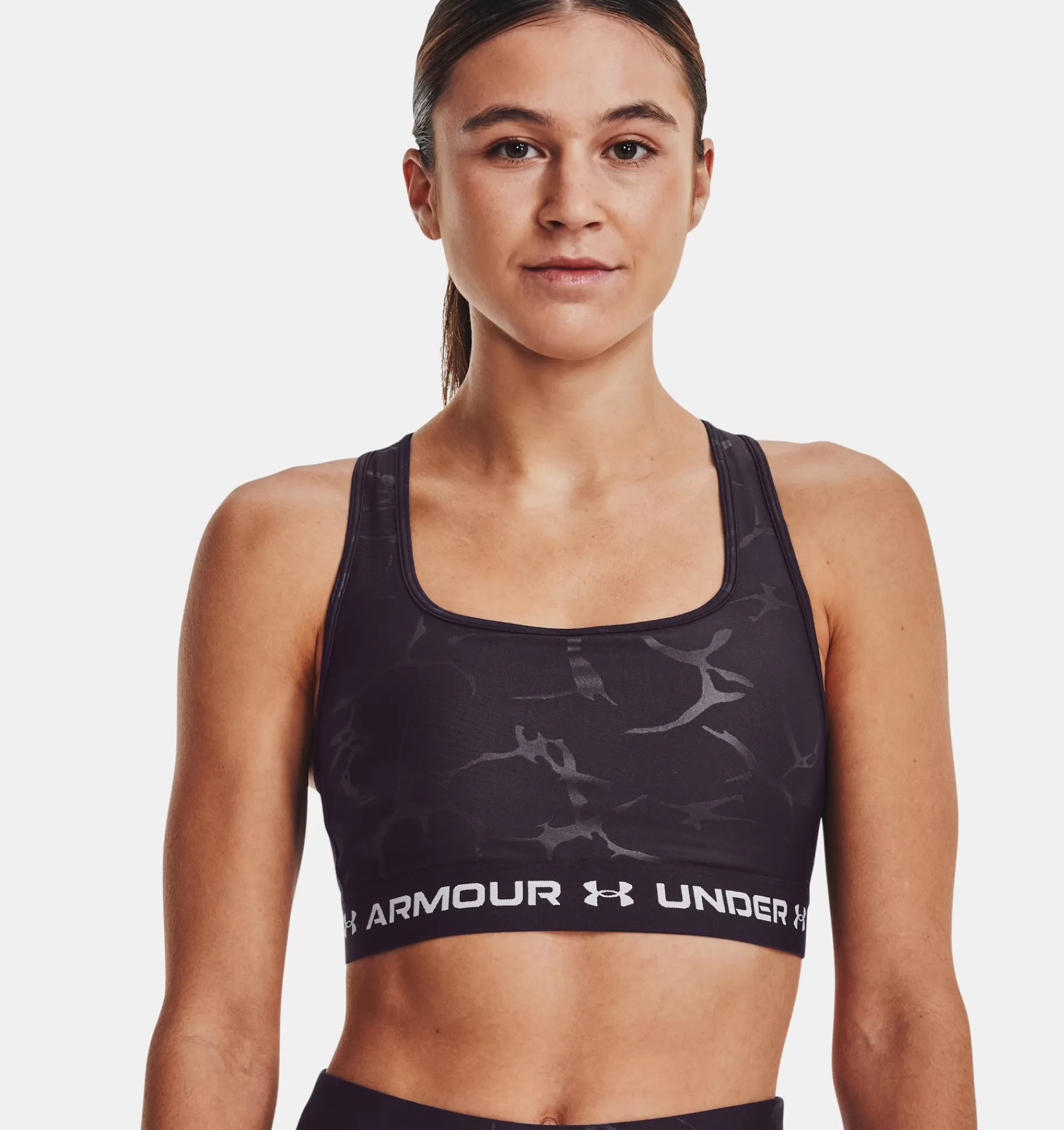 Best Under Armour Reggiseno Sportivo Armour® Mid Crossback Emboss Da Donna Tux Purple / White - 541