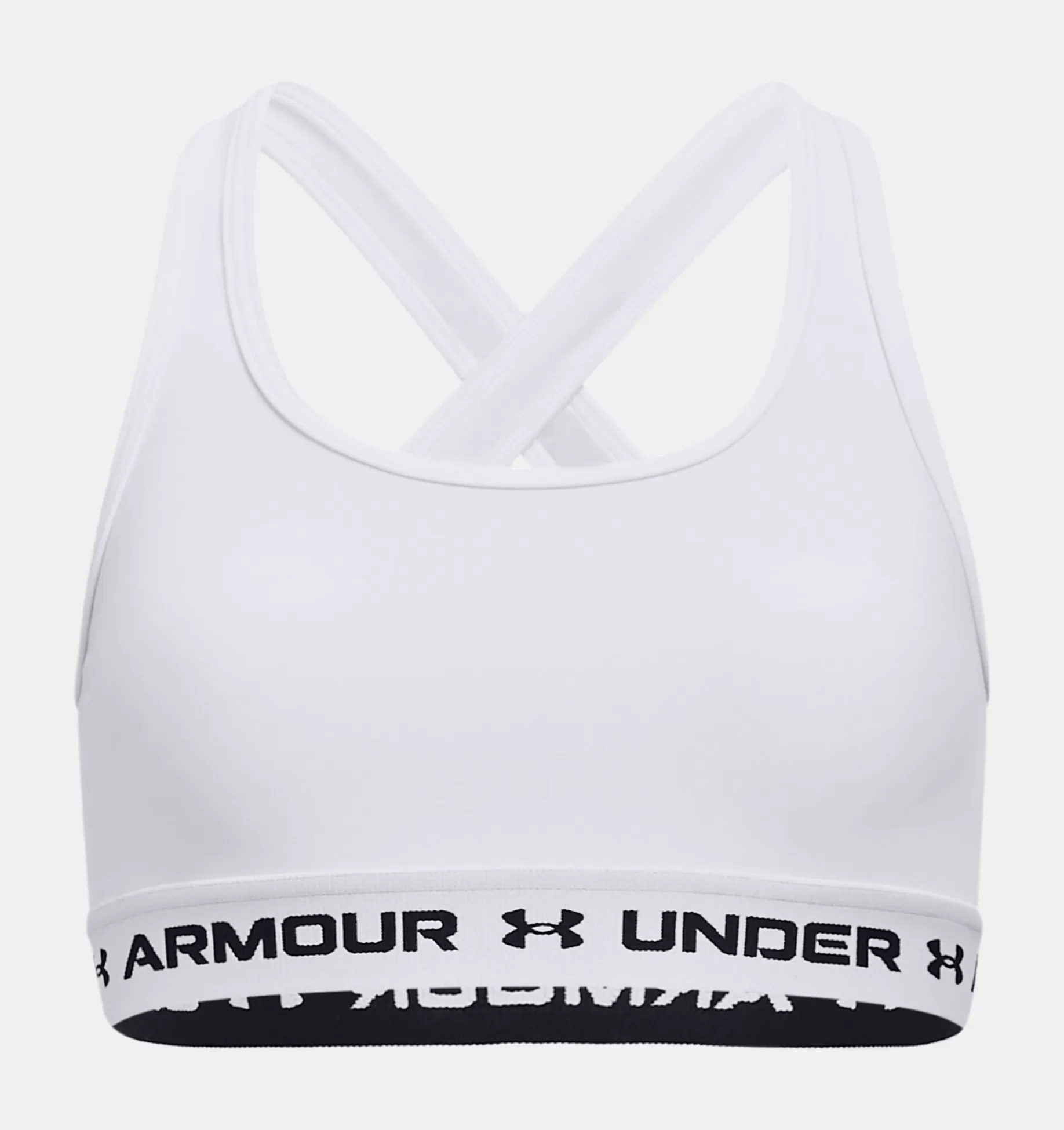 Outlet Under Armour Reggiseno Sportivo Ua Crossback Da Ragazza White / Black - 100