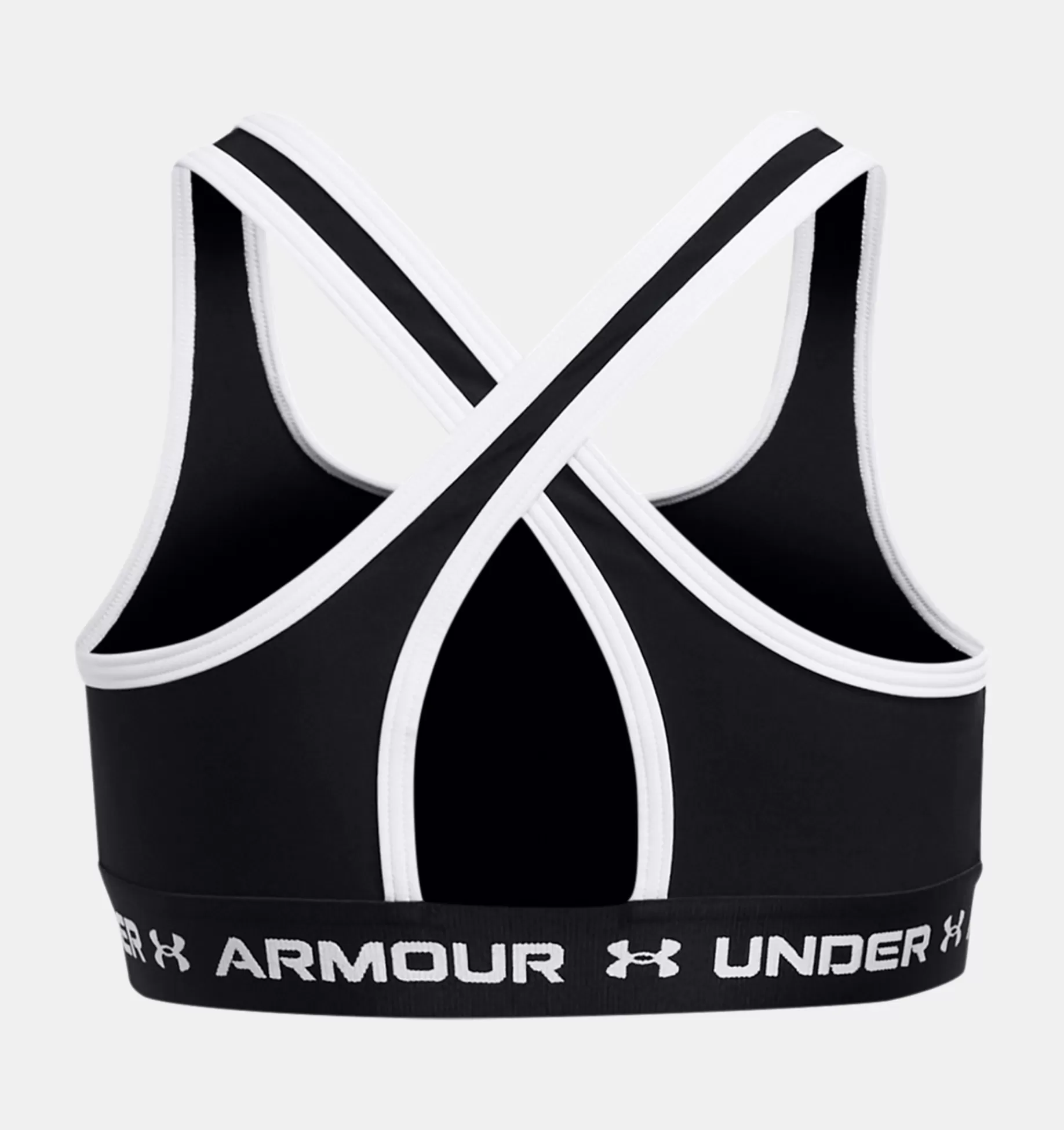 Online Under Armour Reggiseno Sportivo Ua Crossback Da Ragazza Black / White - 001