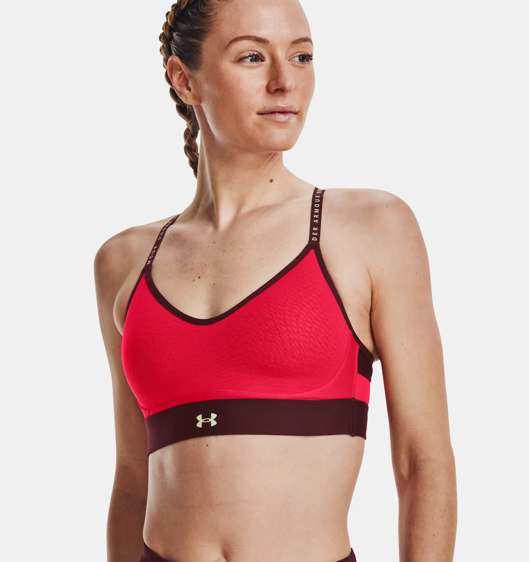 Cheap Under Armour Reggiseno Sportivo Ua Infinity Low Da Donna Radio Red / Chestnut Red - 890