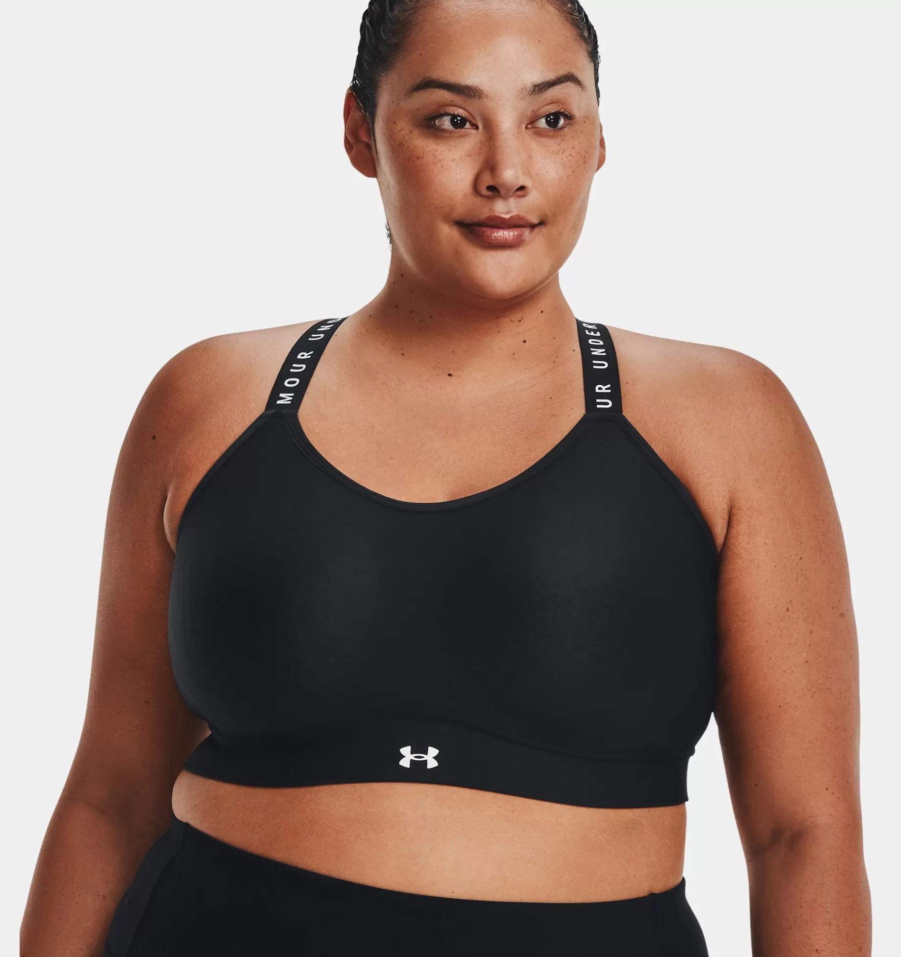 Discount Under Armour Reggiseno Sportivo Ua Infinity Mid Covered Da Donna Black / White - 001