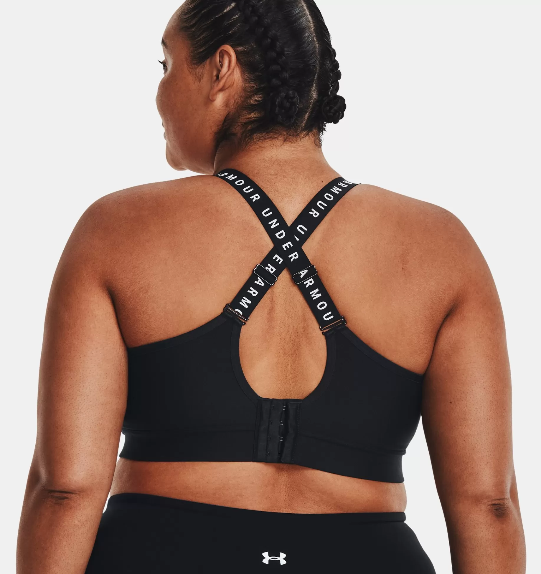 Discount Under Armour Reggiseno Sportivo Ua Infinity Mid Covered Da Donna Black / White - 001