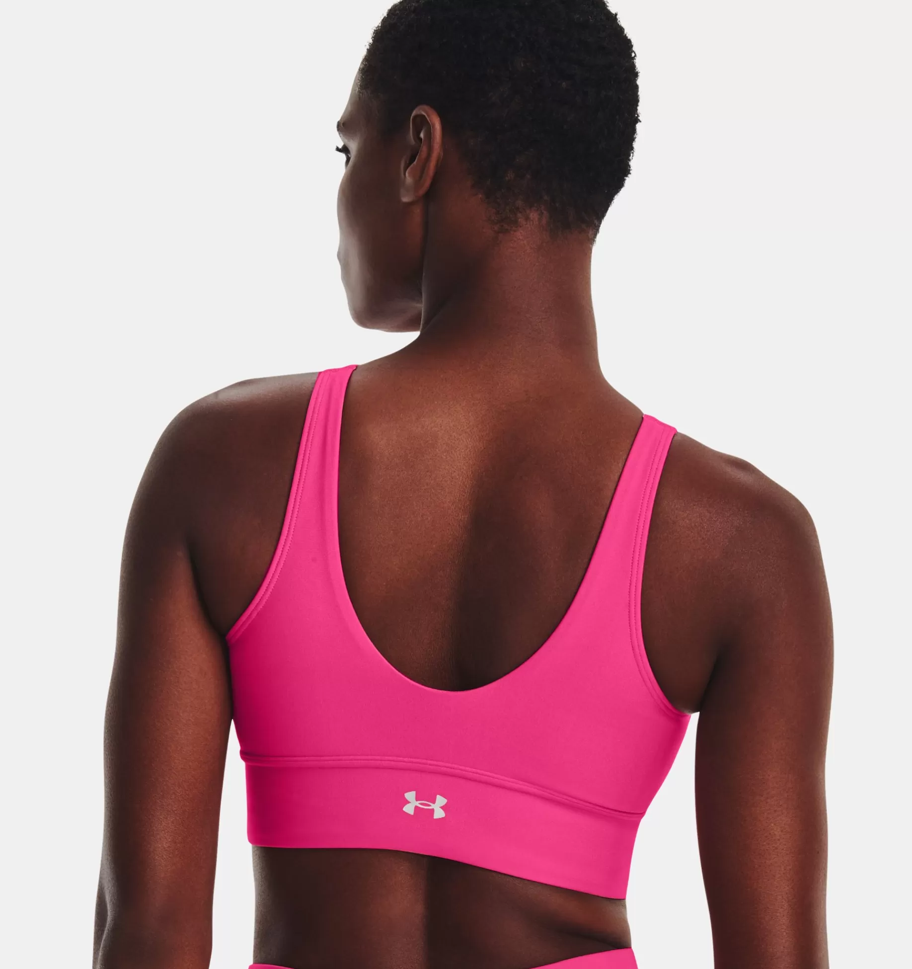 Cheap Under Armour Reggiseno Sportivo Ua Infinity Mid Pintuck Da Donna Bubble Gum / Metallic Silver - 634